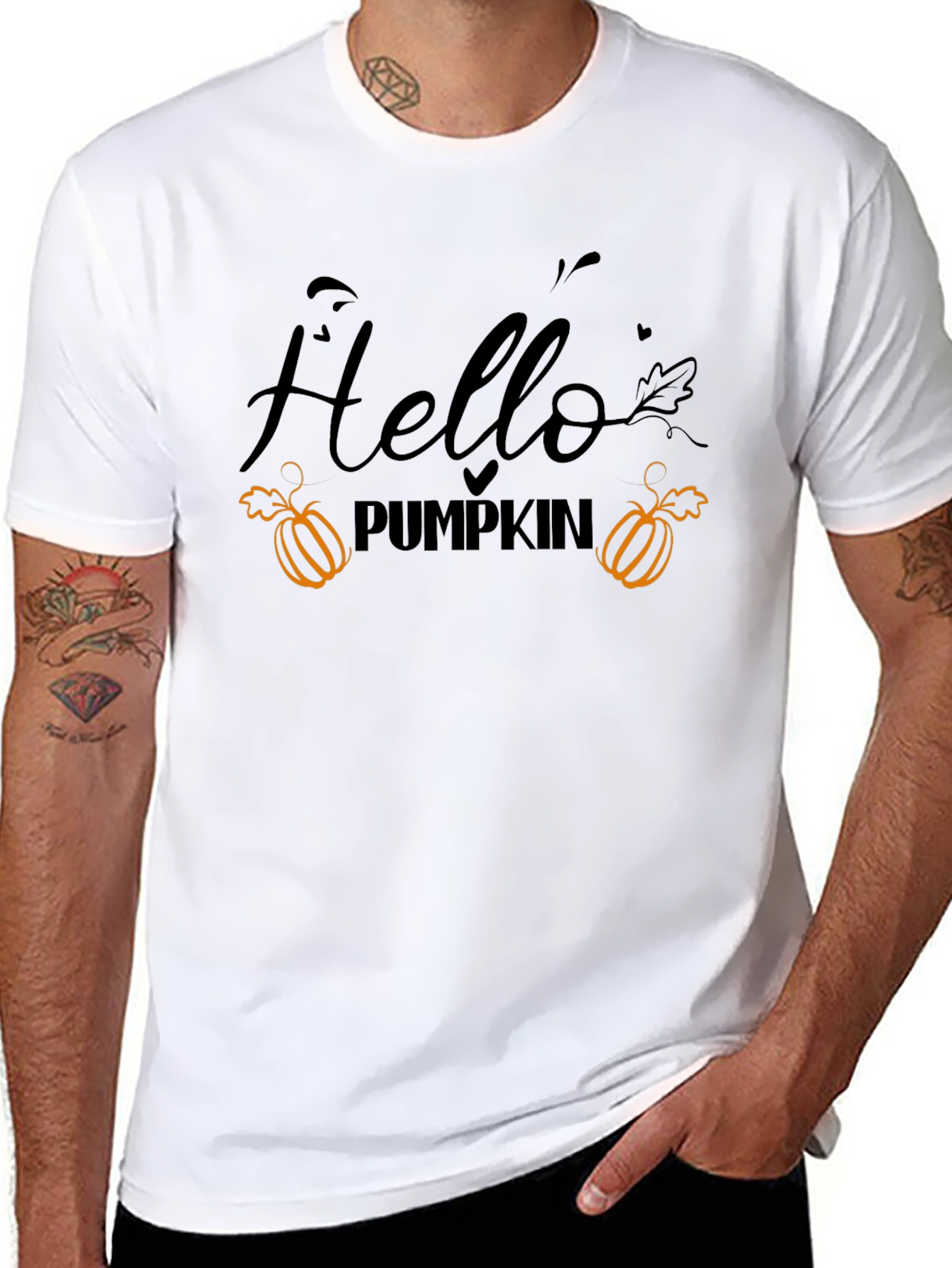 Hello Pumpkin T-Shirt - Fall Season Apparel