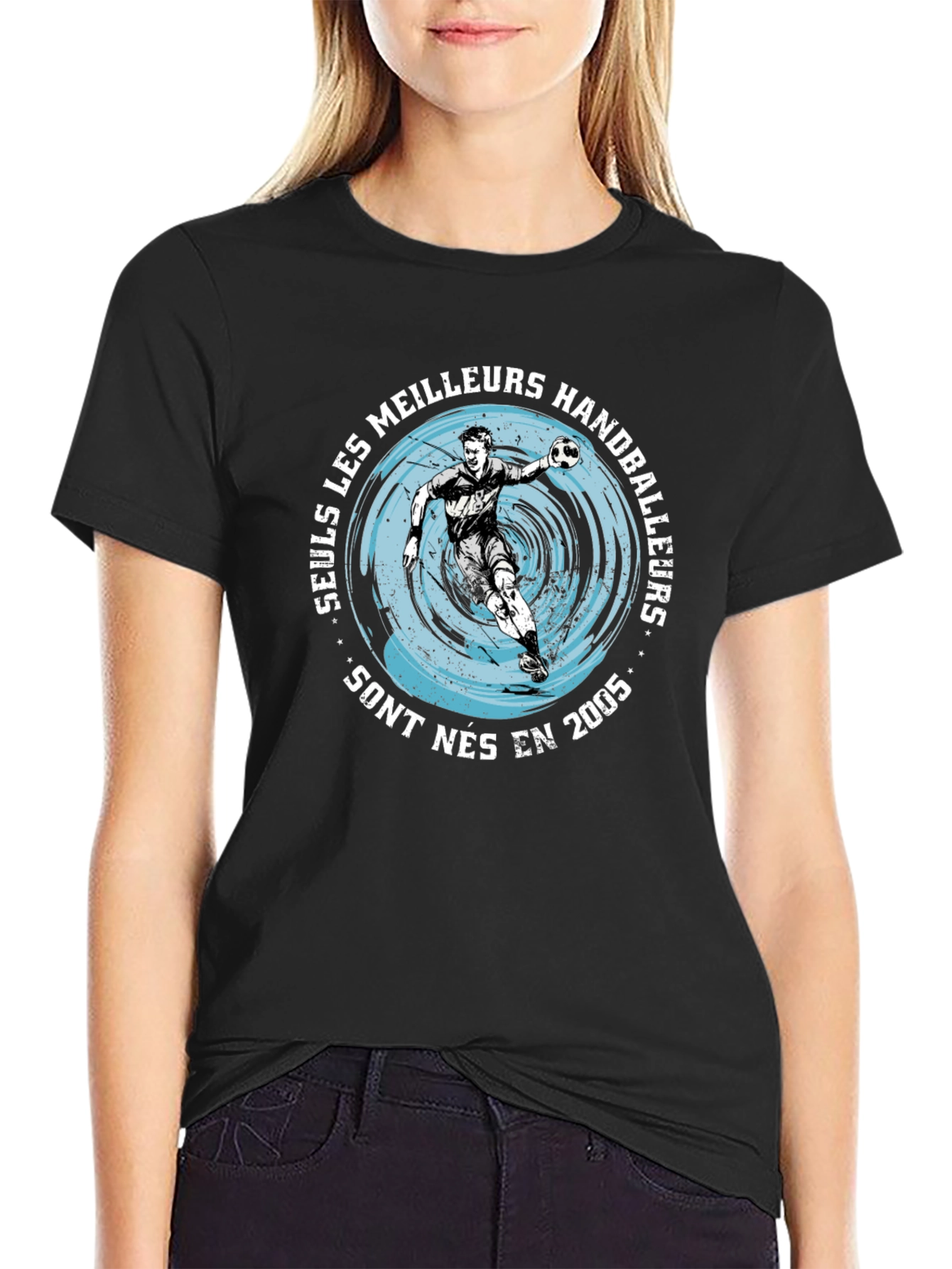 Handball Player Graphic T-Shirt - Born in 2005