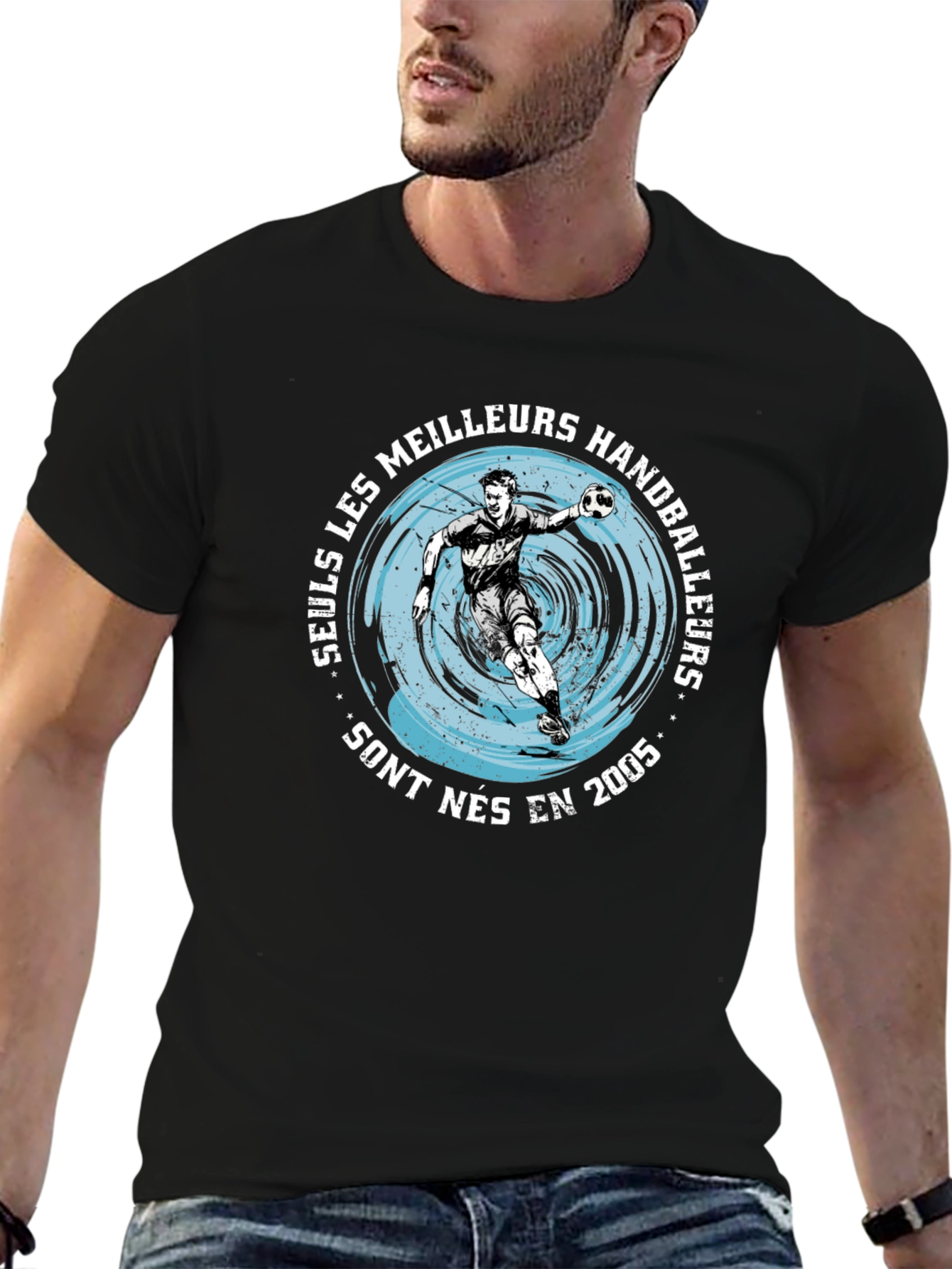Handball Player Graphic T-Shirt - Born in 2005