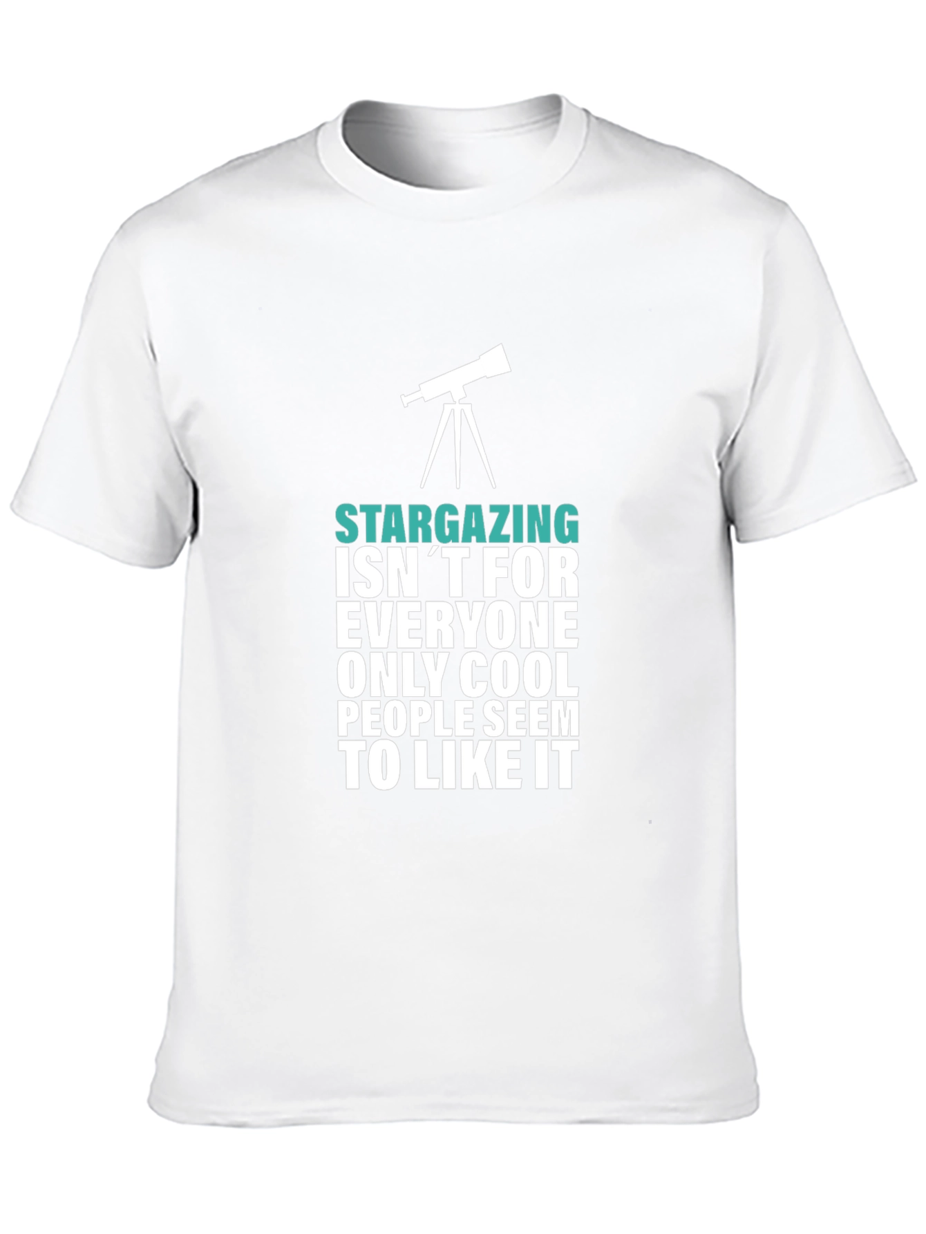Stargazing Cool People Graphic Tee - Black