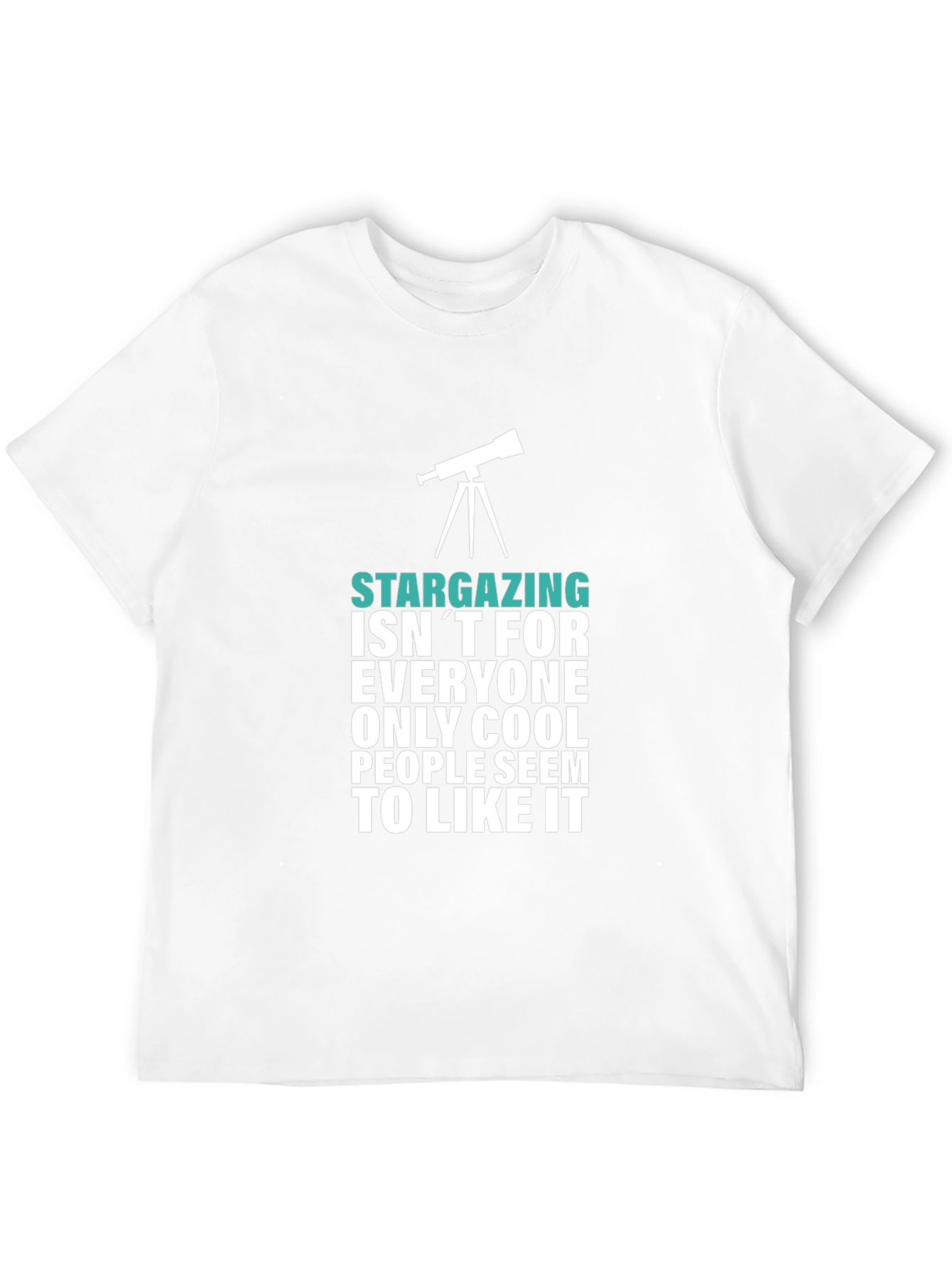 Stargazing Cool People Graphic Tee - Black