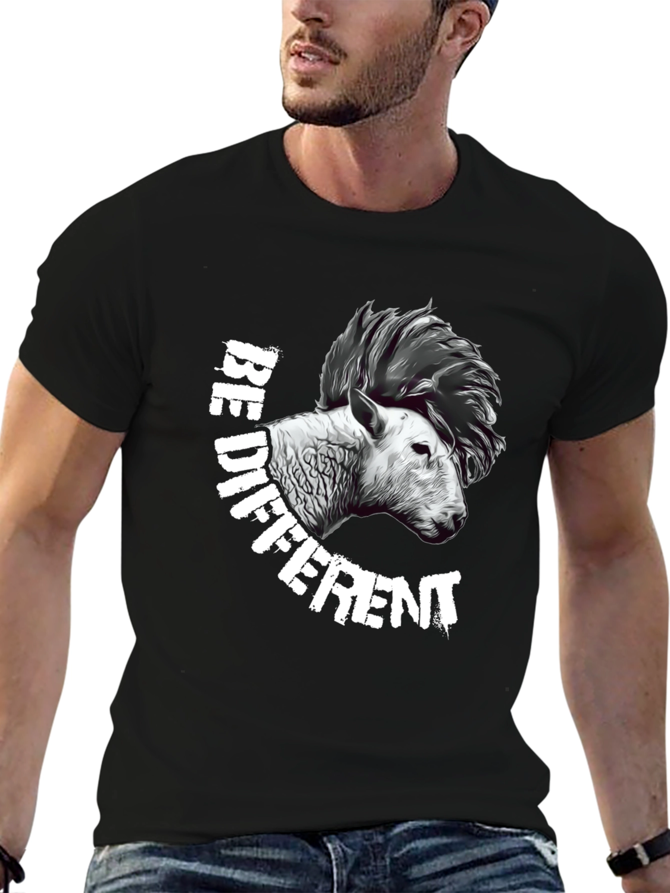 Be Different Sheep Punk T-Shirt