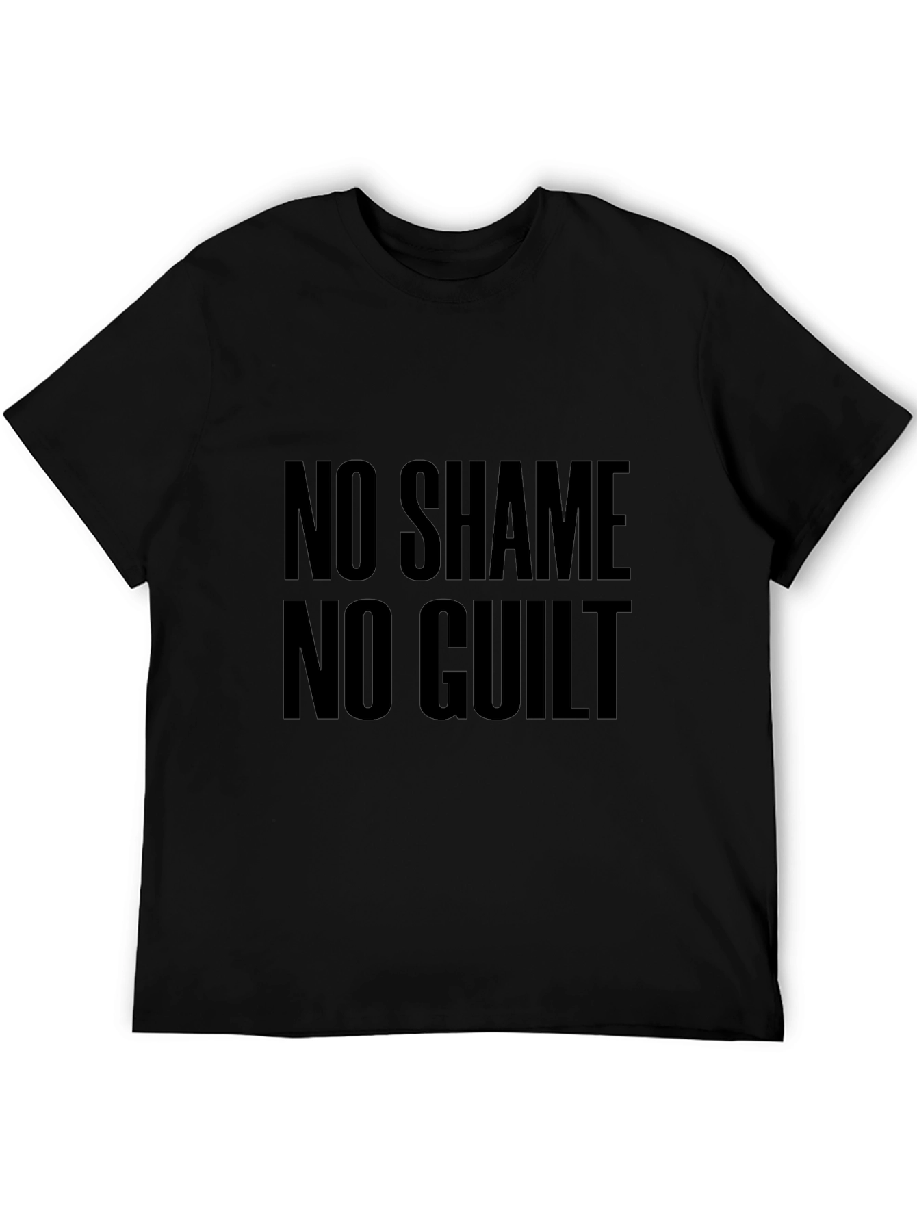 No Shame No Guilt Black Graphic Tee