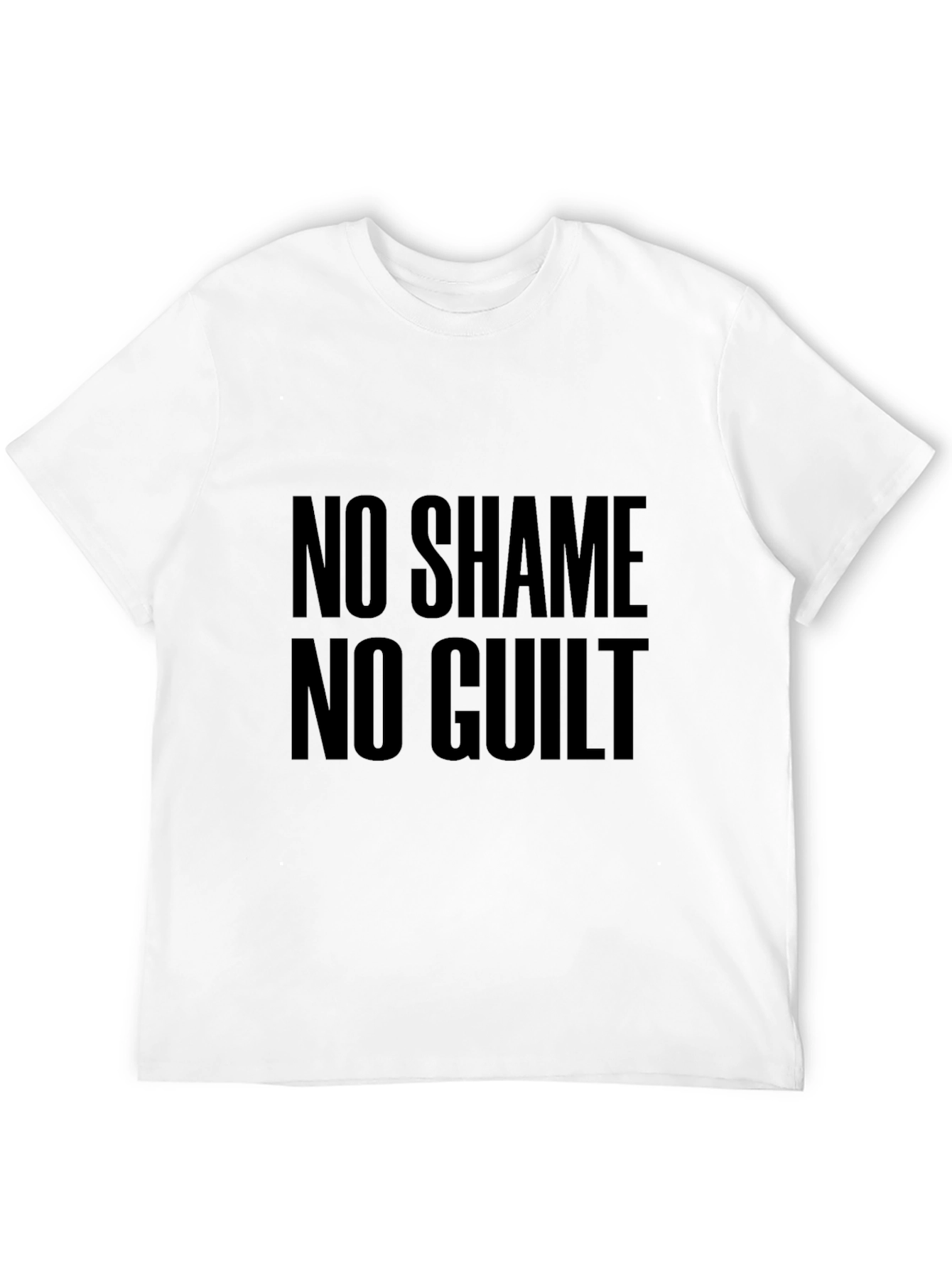 No Shame No Guilt Black Graphic Tee