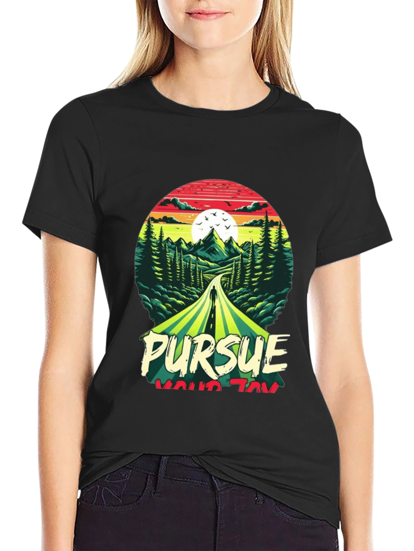 Pursue Your Joy Graphic Tee - Nature Adventure T-Shirt