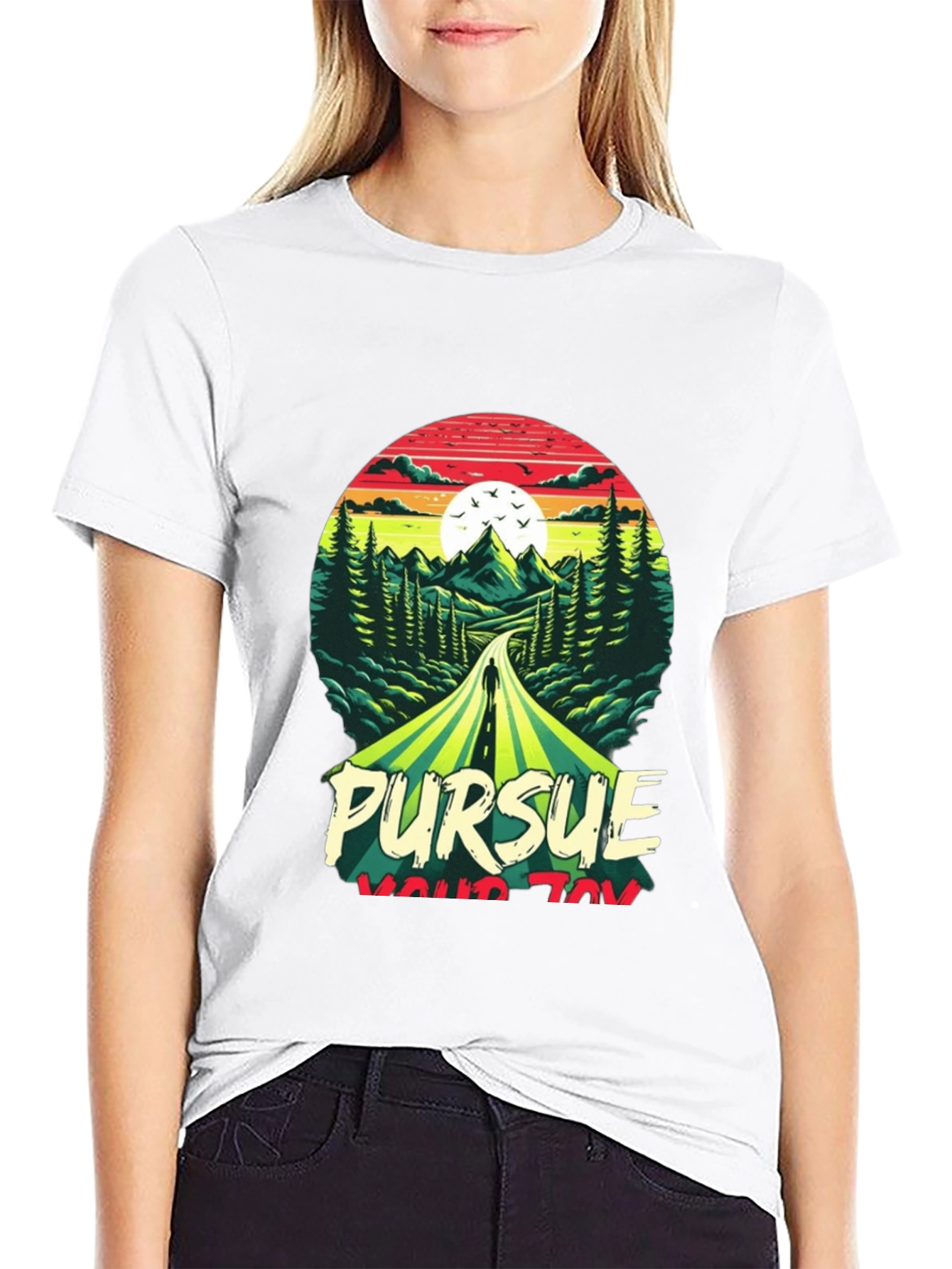 Pursue Your Joy Graphic Tee - Nature Adventure T-Shirt