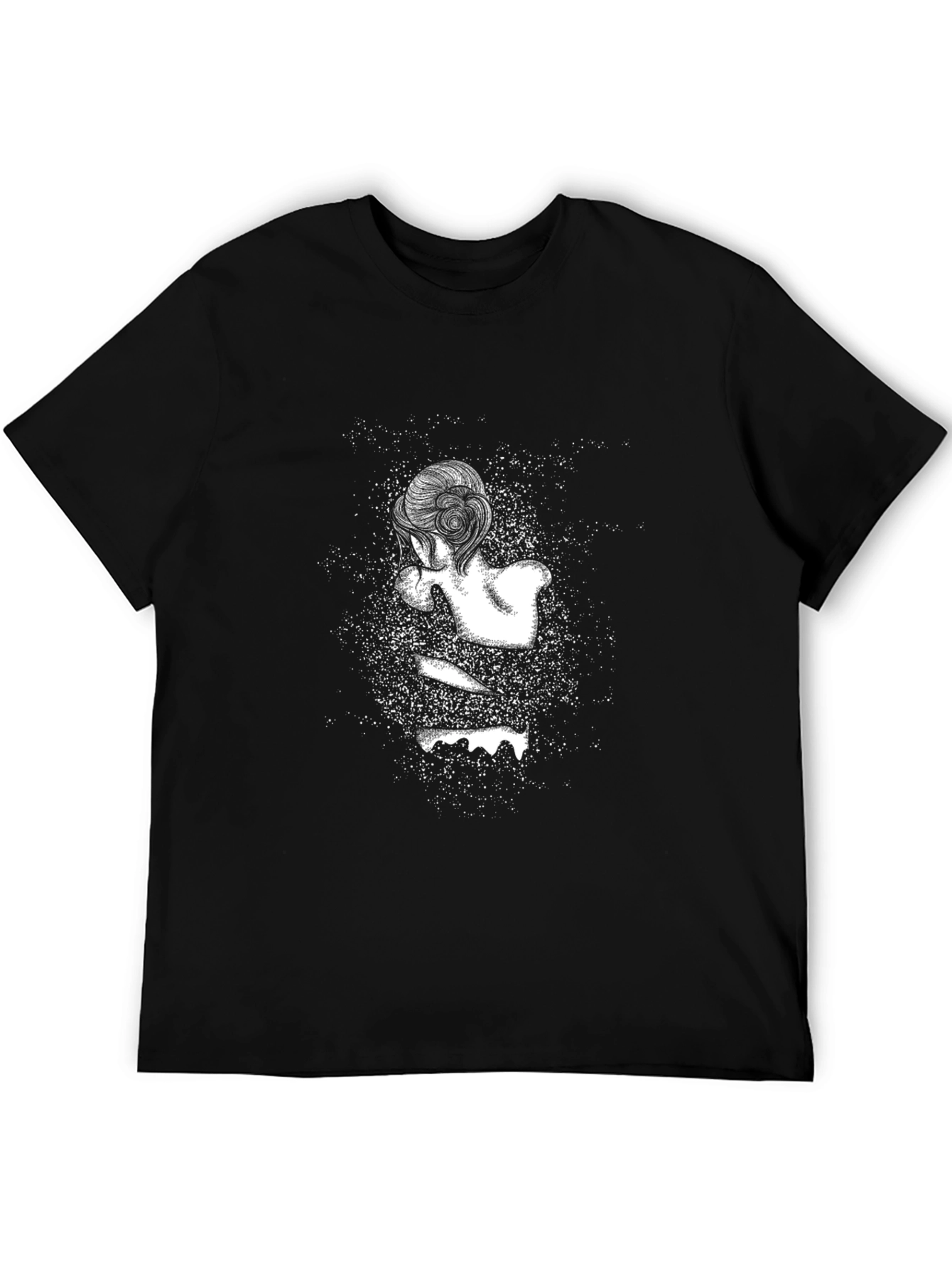 Graphic Print Black T-Shirt