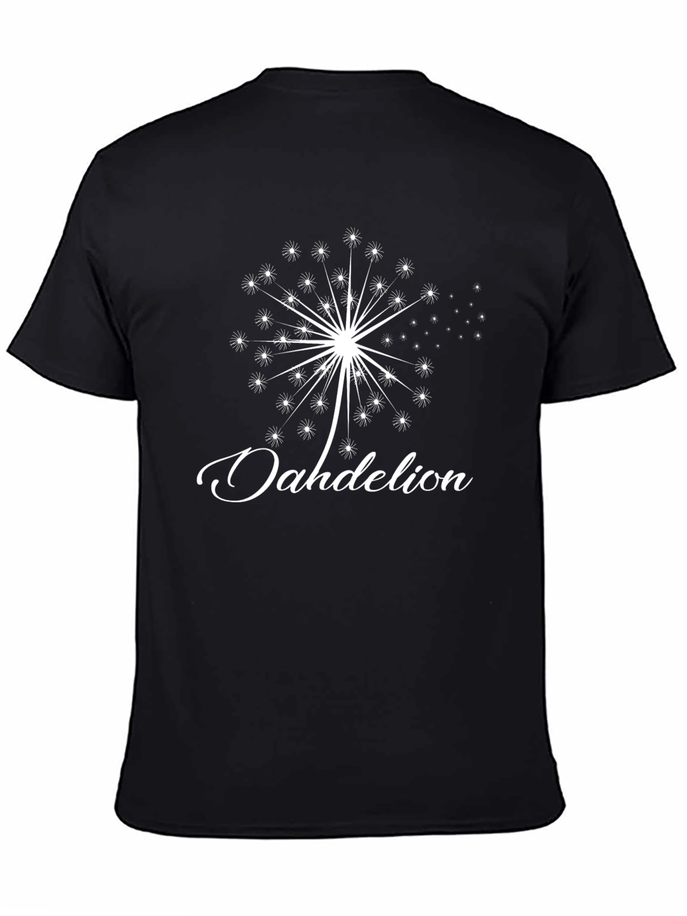 Dandelion Graphic T-Shirt - Stylish Black Tee
