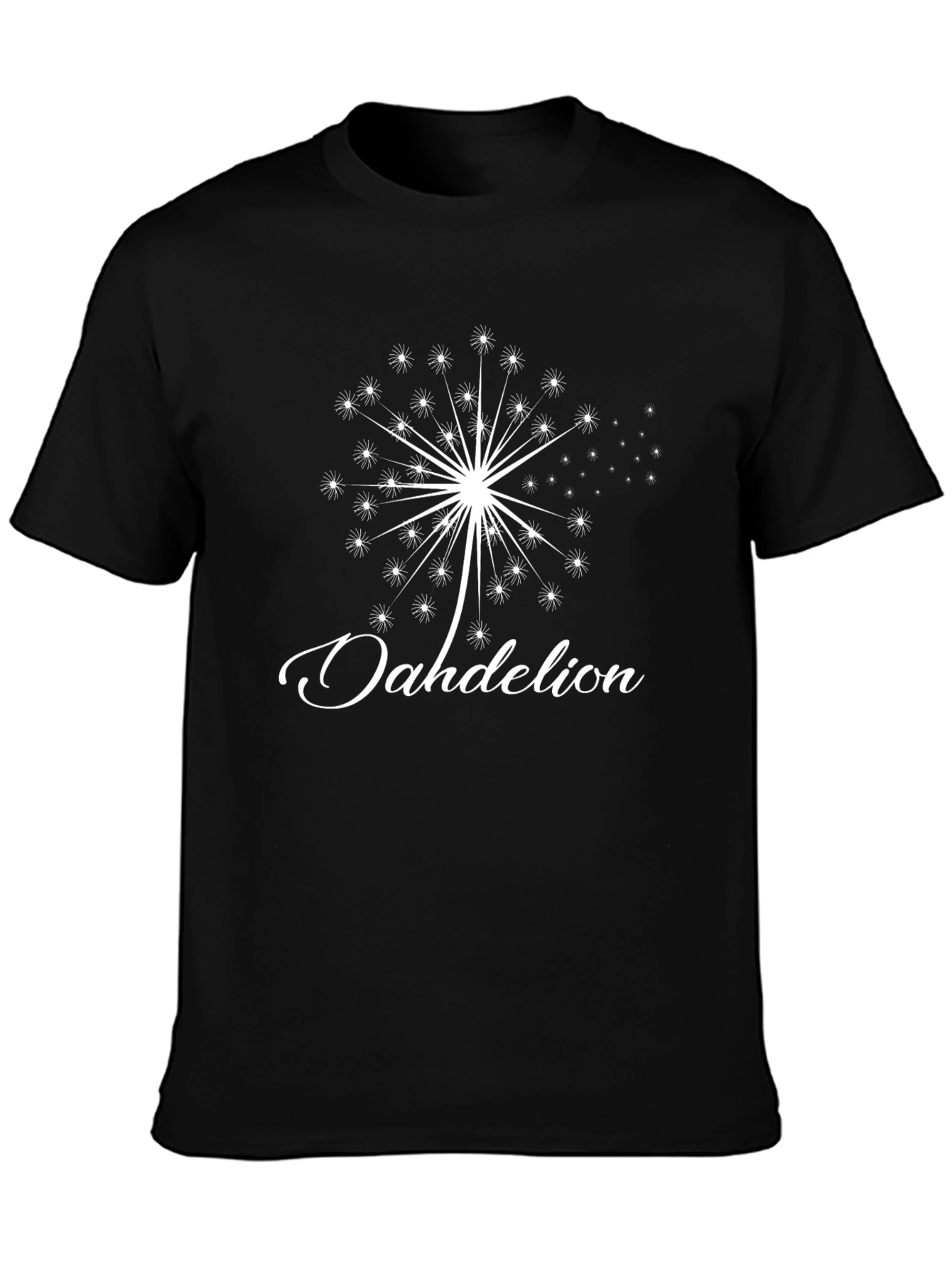 Dandelion Graphic T-Shirt - Stylish Black Tee