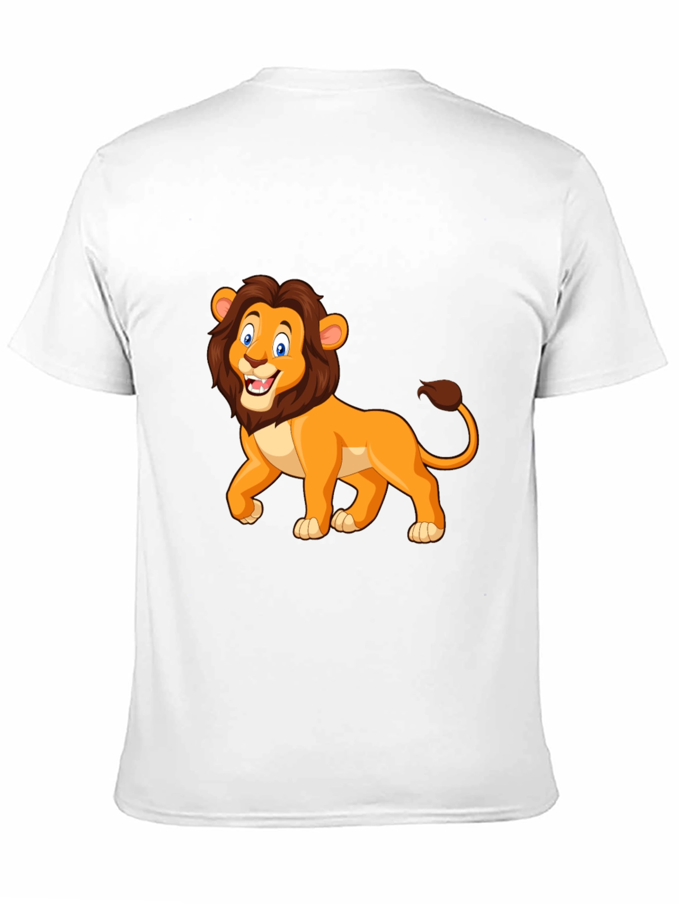 Lion Graphic Tee - Black Cotton T-Shirt