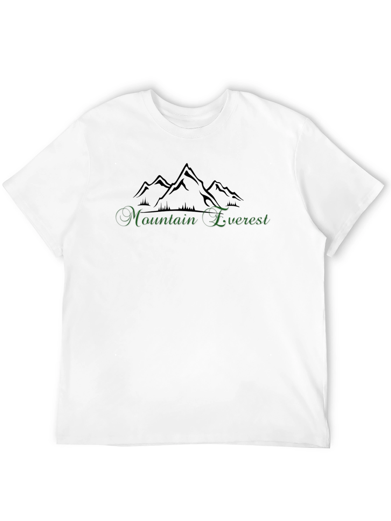 Mountain Everest Graphic Black T-Shirt