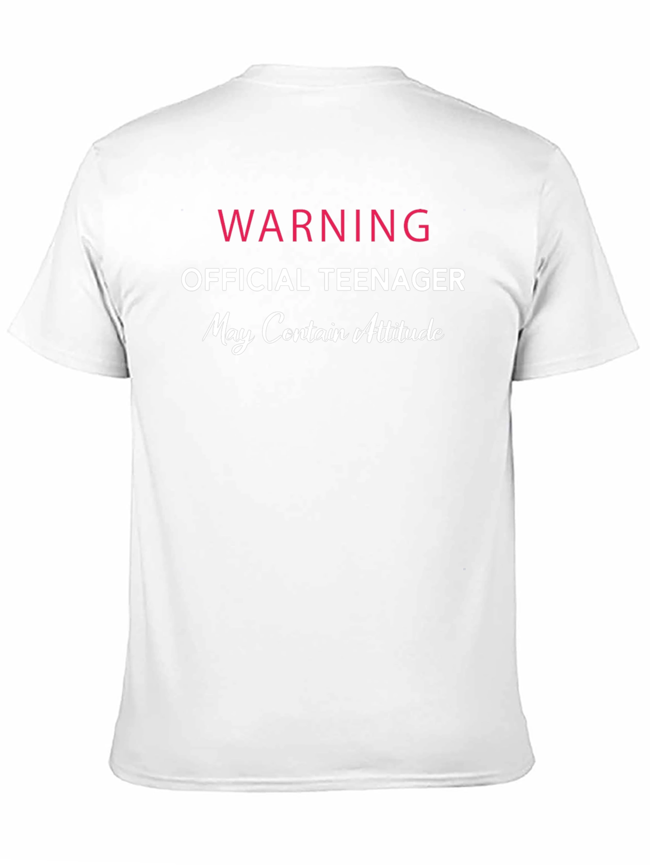 Official Teenager Warning T-Shirt - Funny Teen Attitude Tee