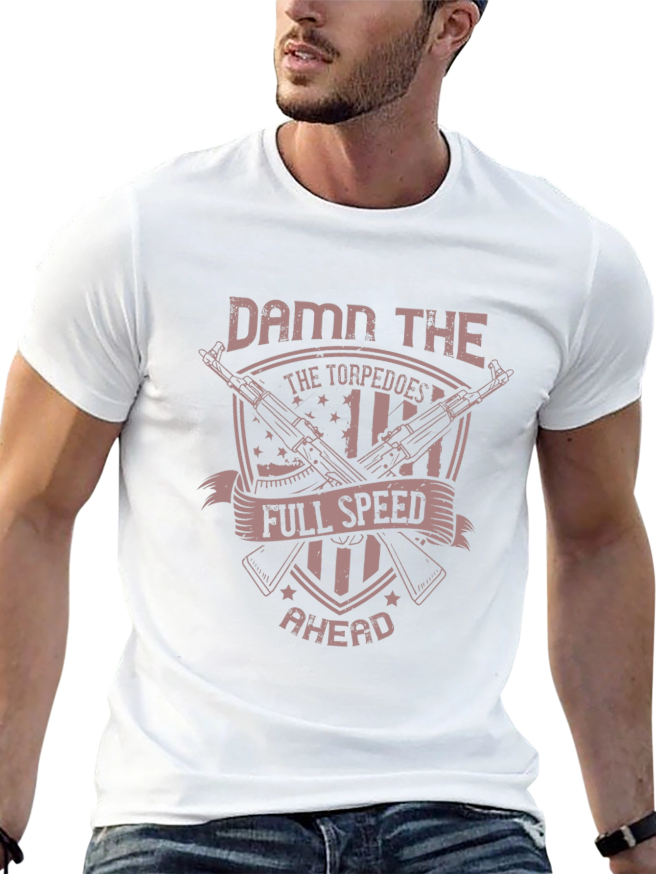 Damn the Torpedoes T-Shirt - Full Speed Ahead!