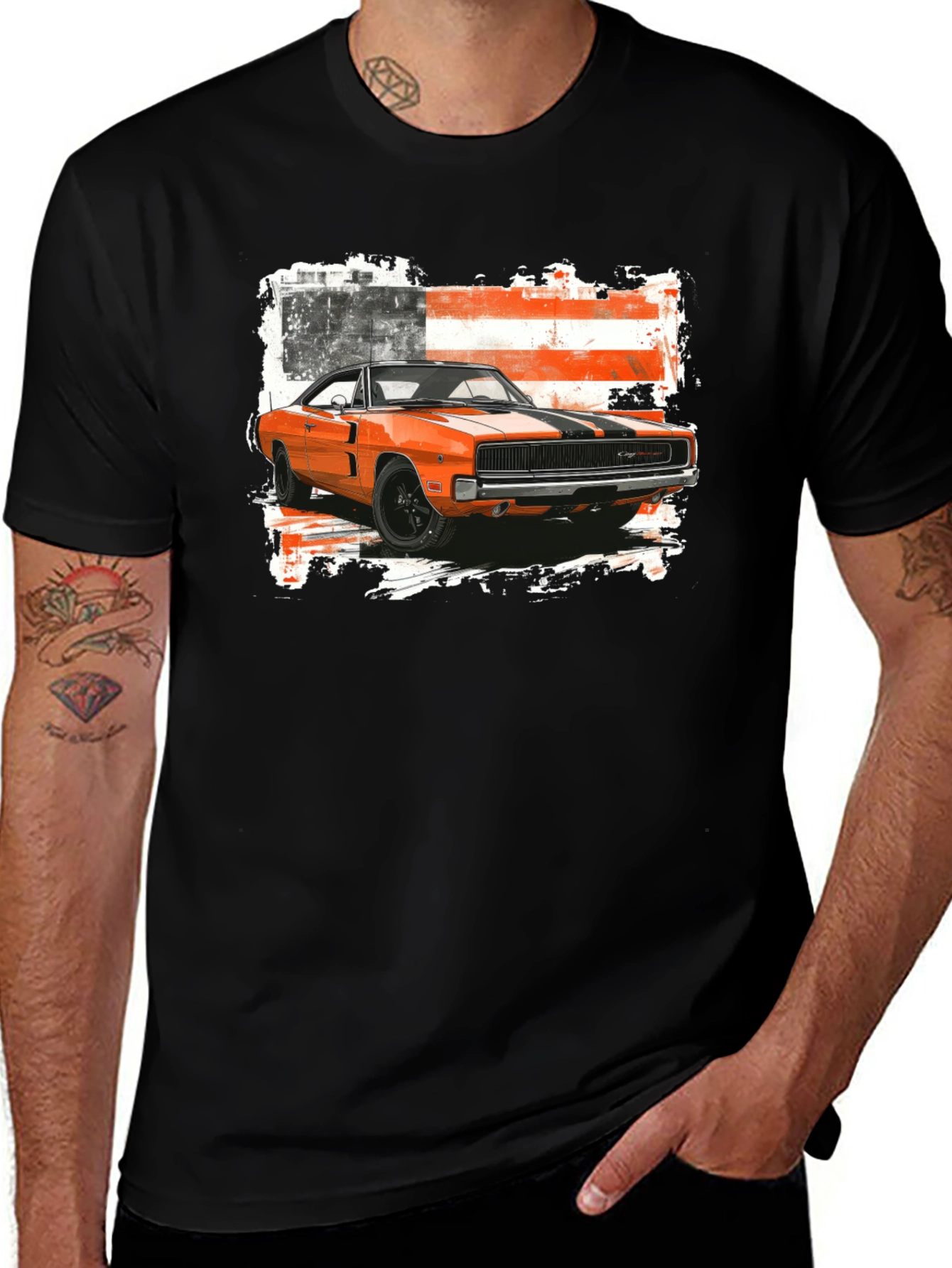 Classic American Muscle Car Graphic Tee