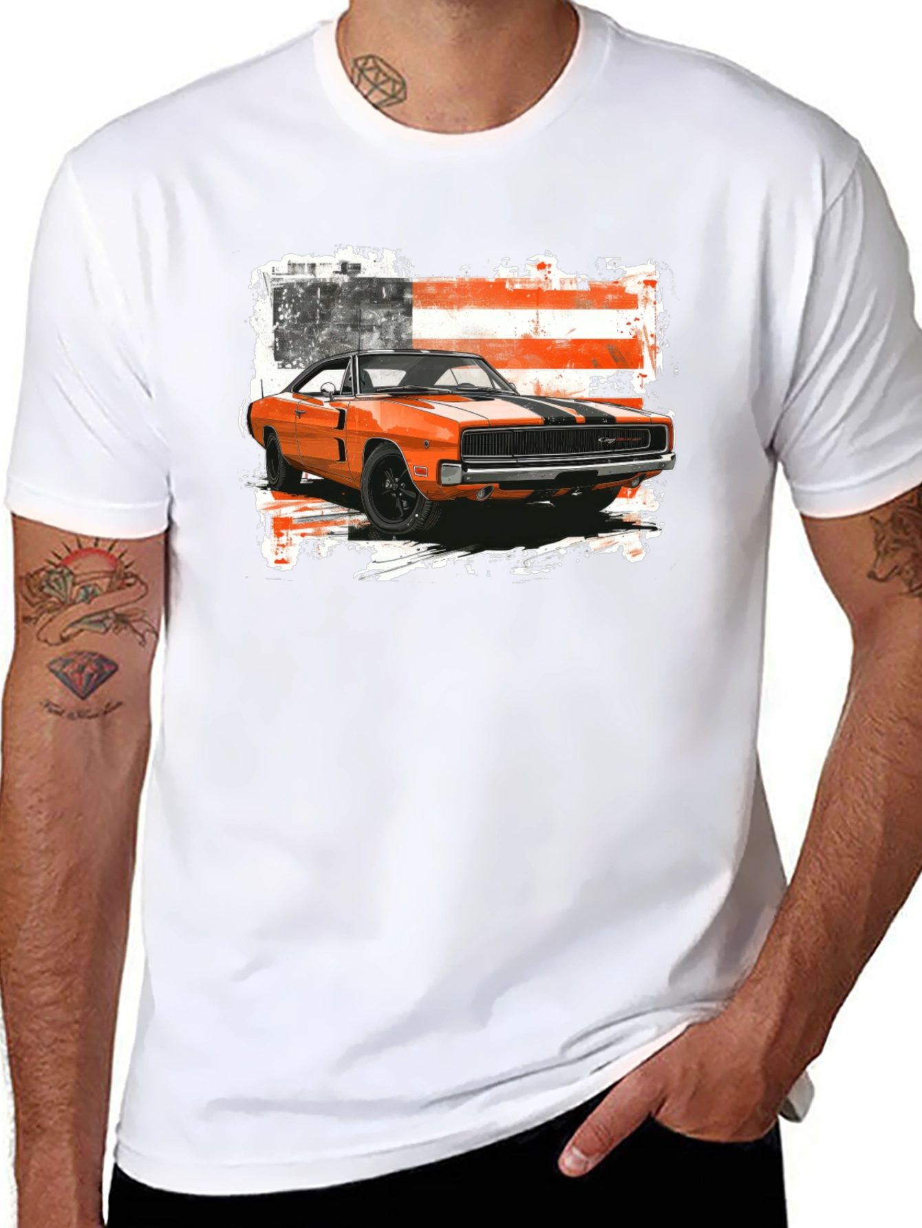 Classic American Muscle Car Graphic Tee