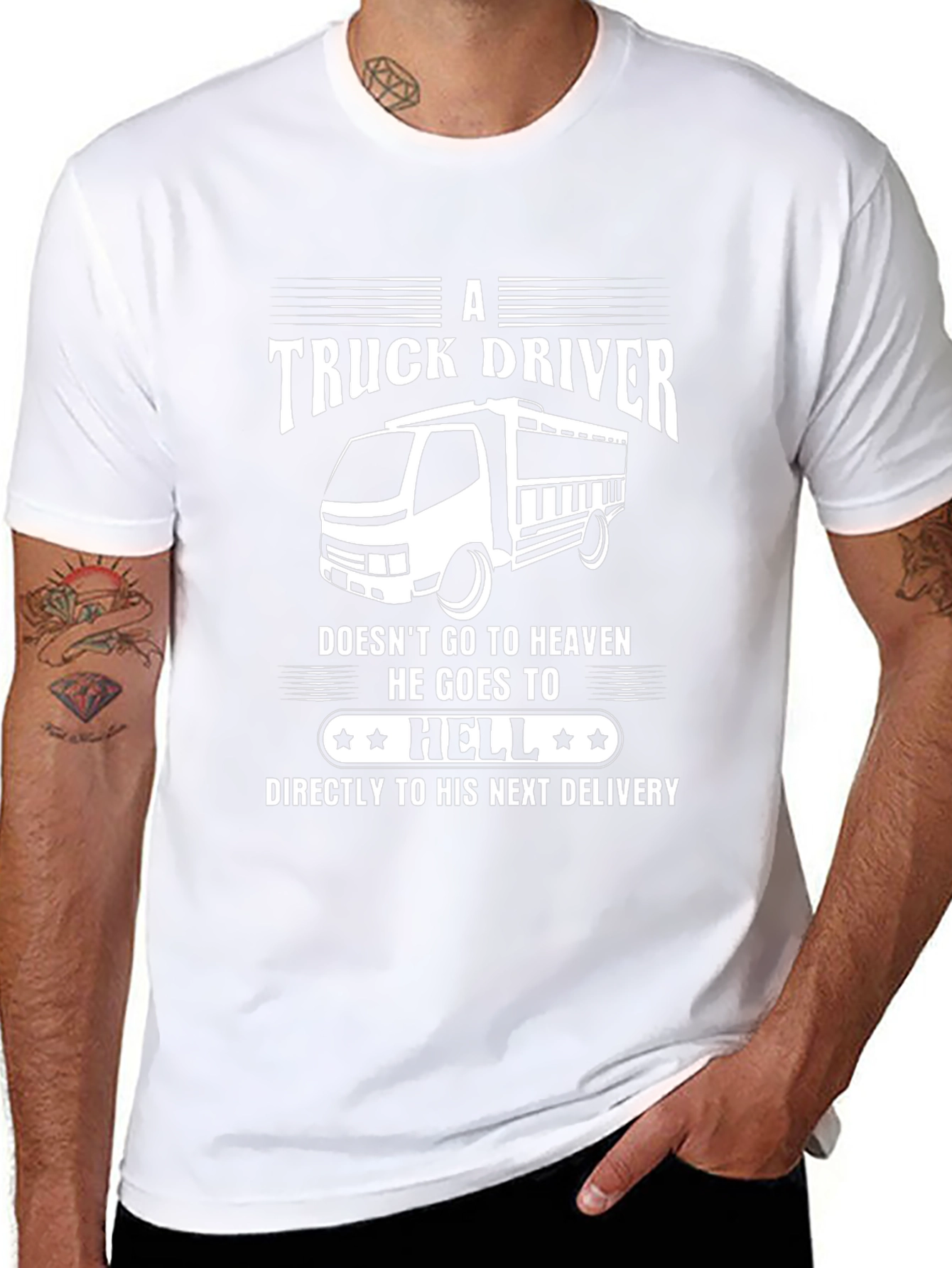 Truck Driver T-Shirt - Humor Hell Delivery