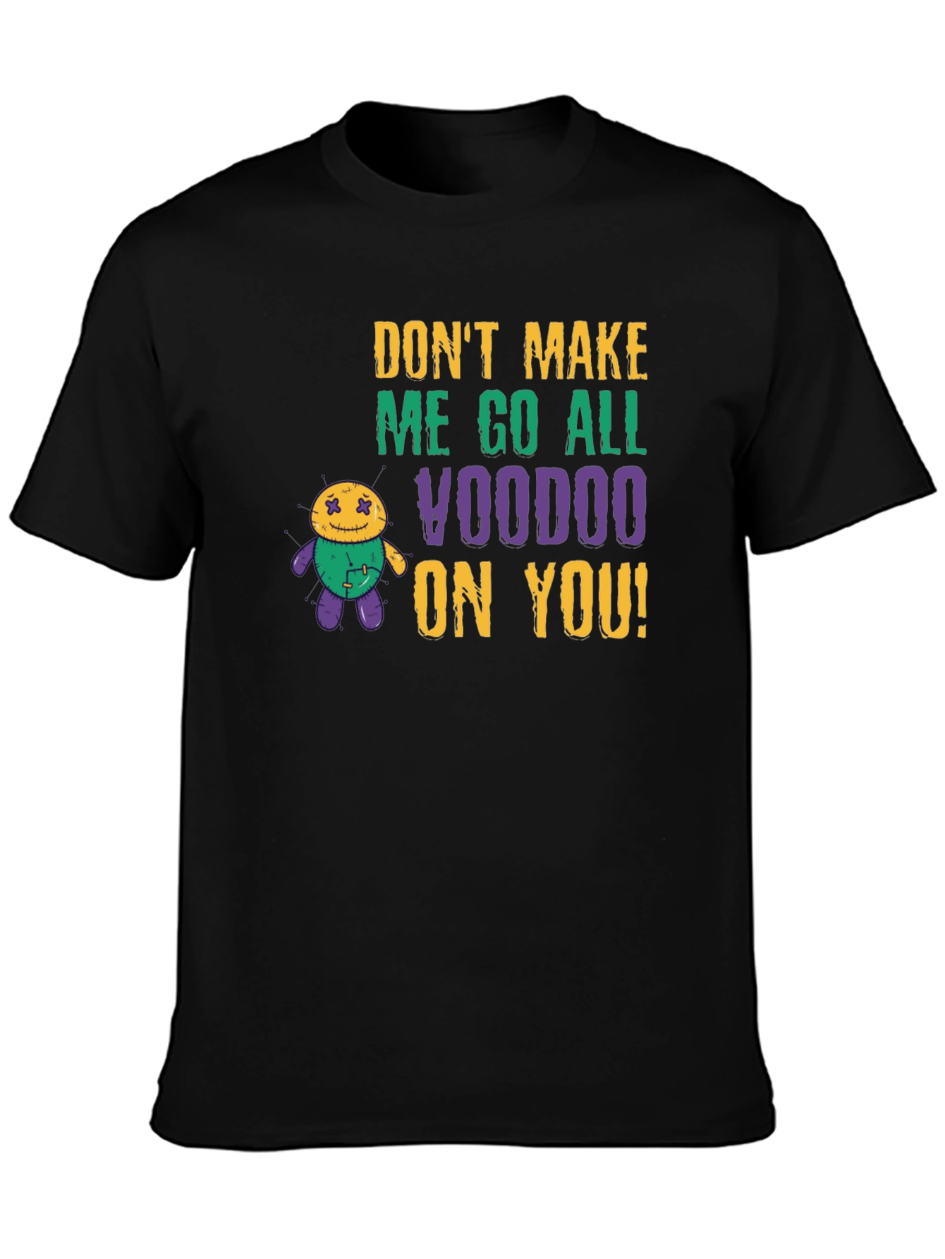 Voodoo Doll Graphic Tee - Black