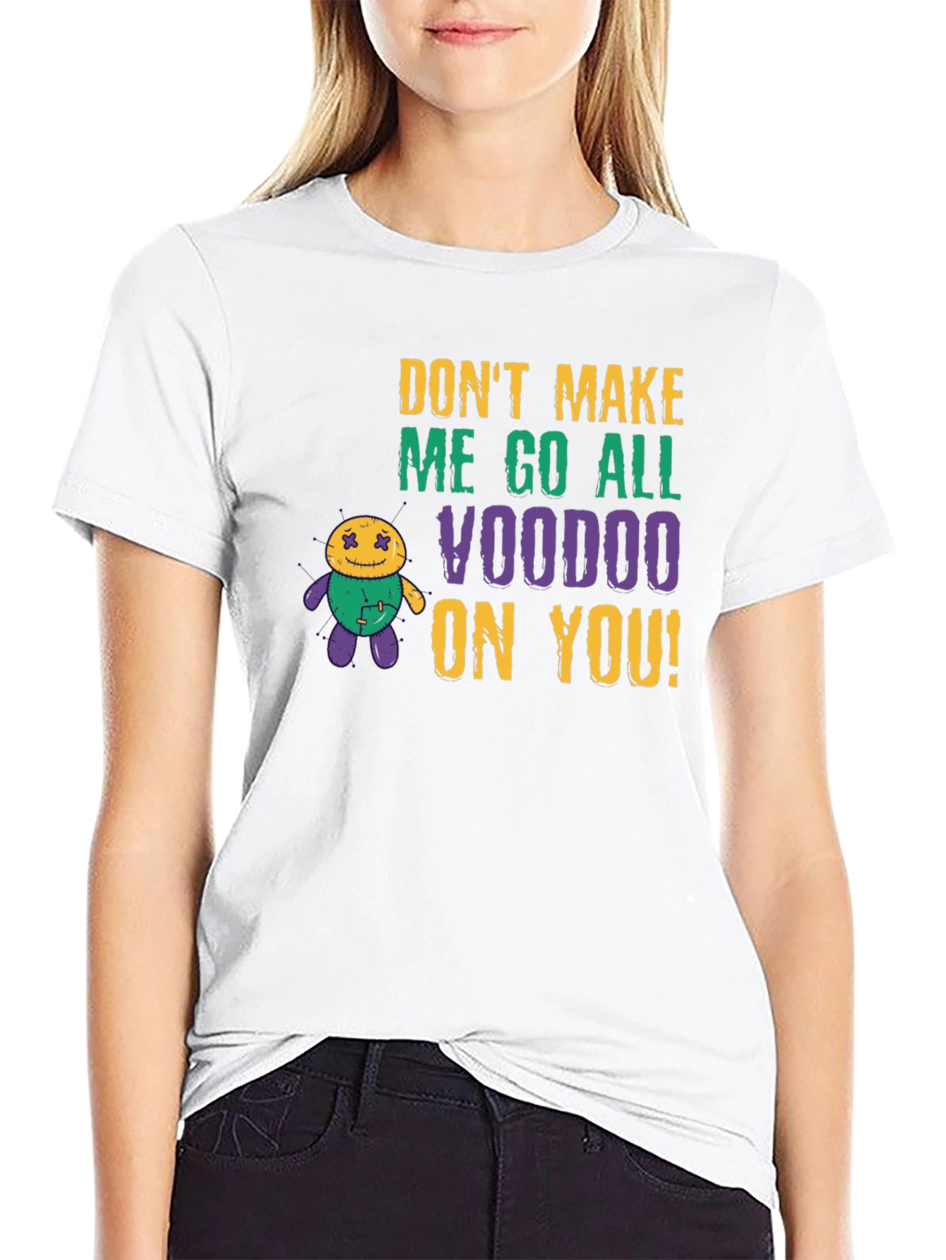 Voodoo Doll Graphic Tee - Black