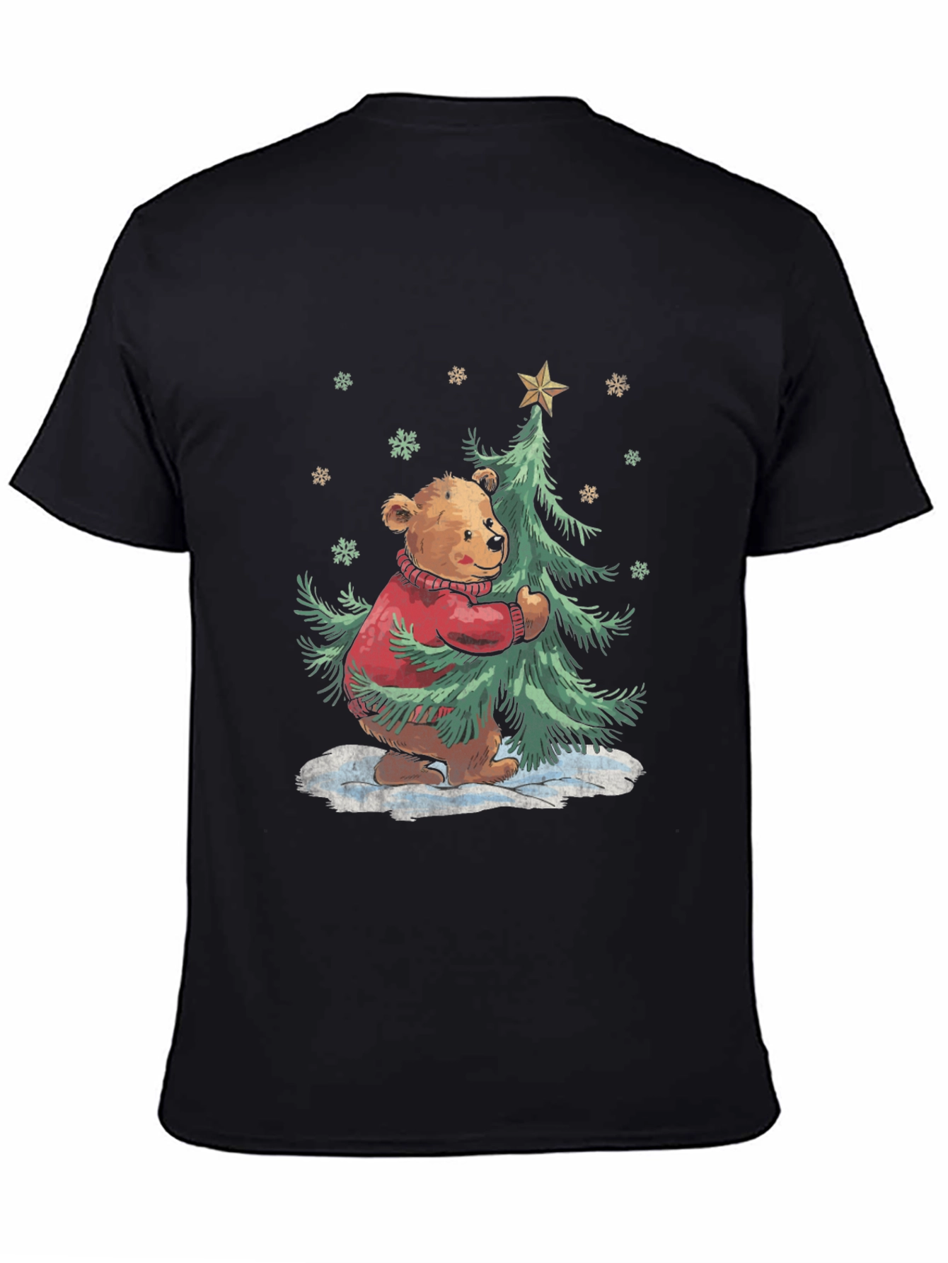Festive Bear Christmas Tree T-Shirt