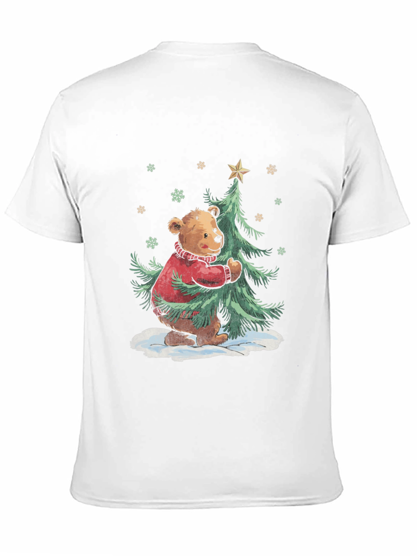 Festive Bear Christmas Tree T-Shirt