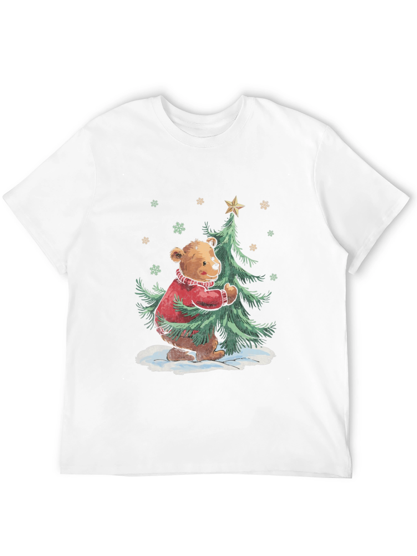 Festive Bear Christmas Tree T-Shirt