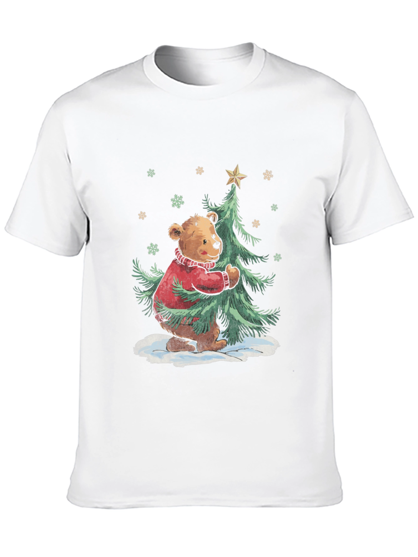 Festive Bear Christmas Tree T-Shirt