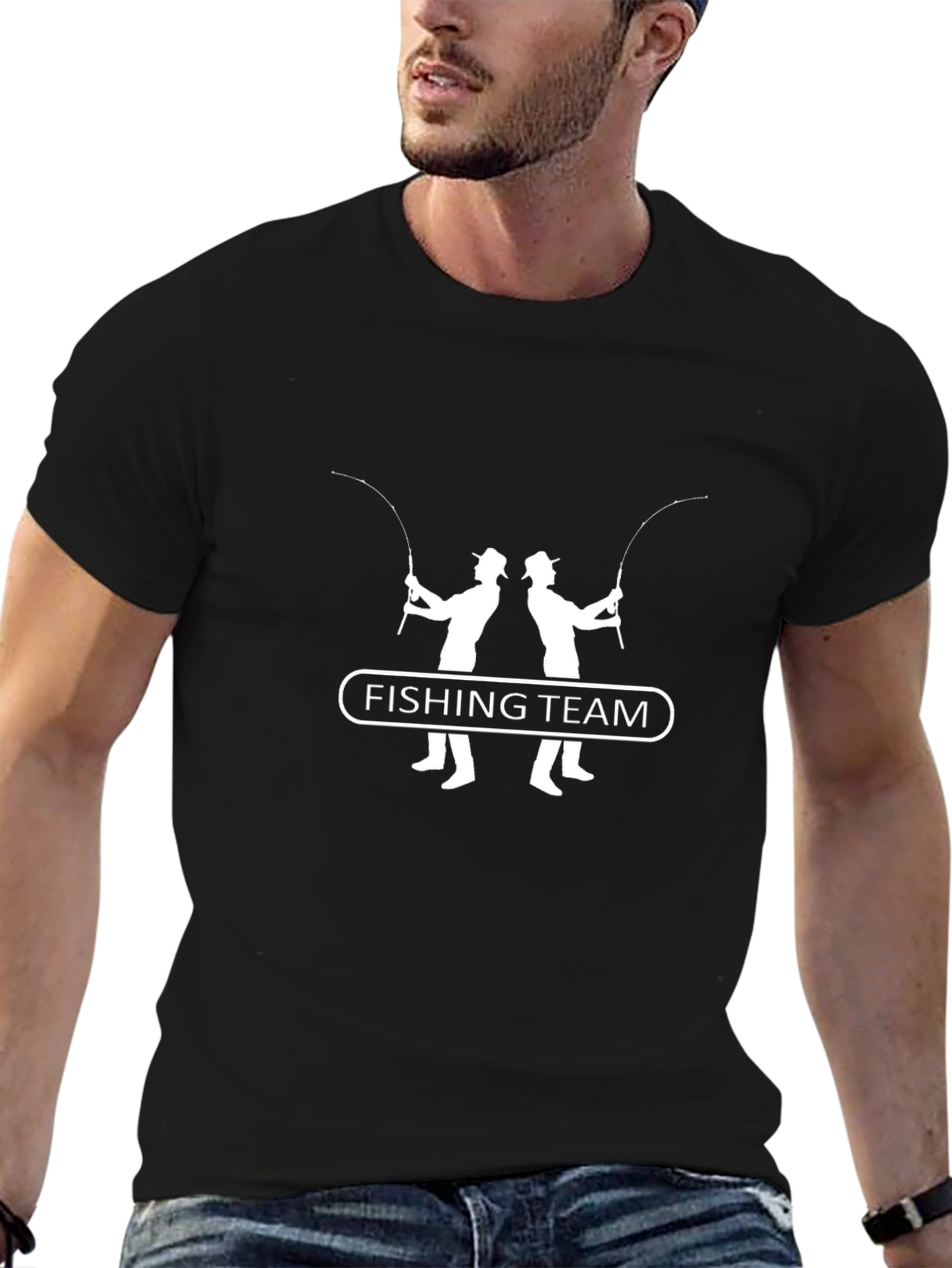 Fishing Team Crewneck T-Shirt