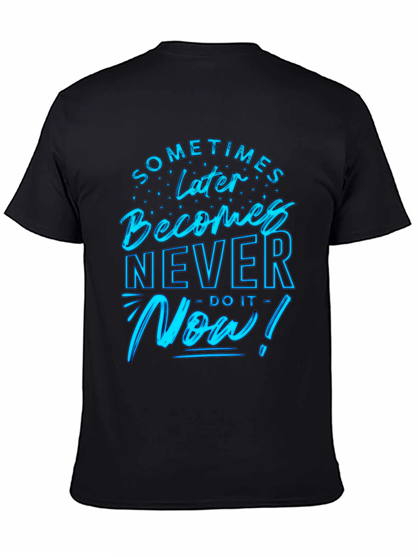 Motivational Now! Graphic Tee - Black