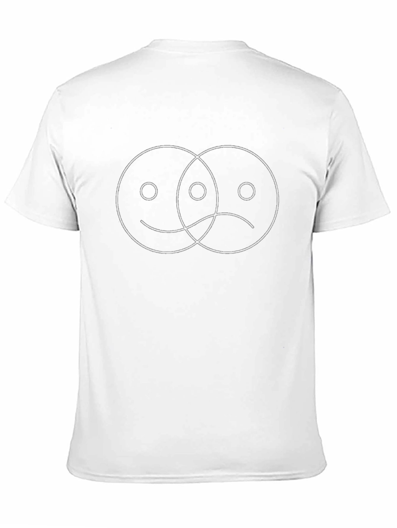 Happy Sad Face T-Shirt - Black Graphic Tee