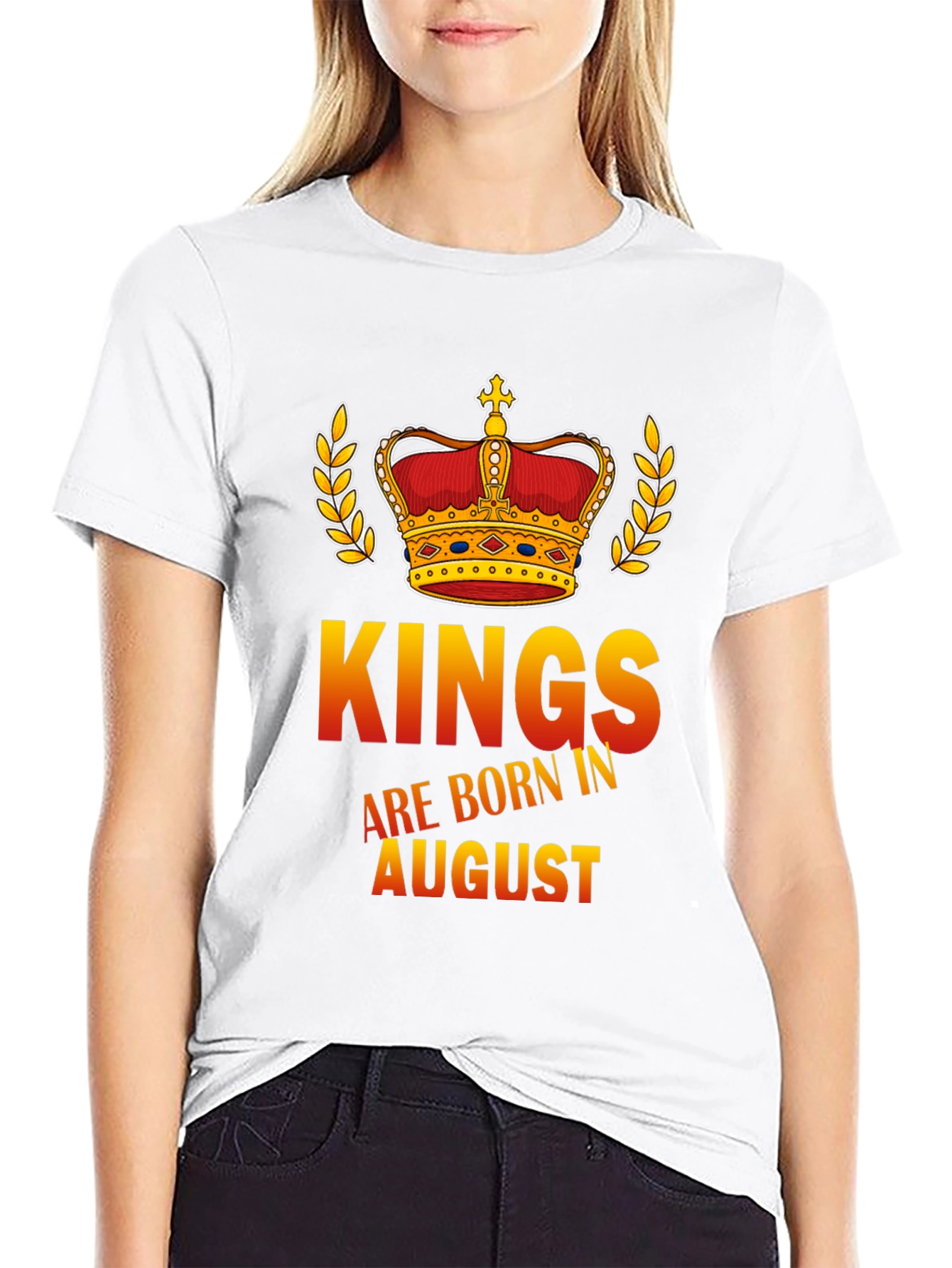 Kings Are Born in August Graphic T-Shirt