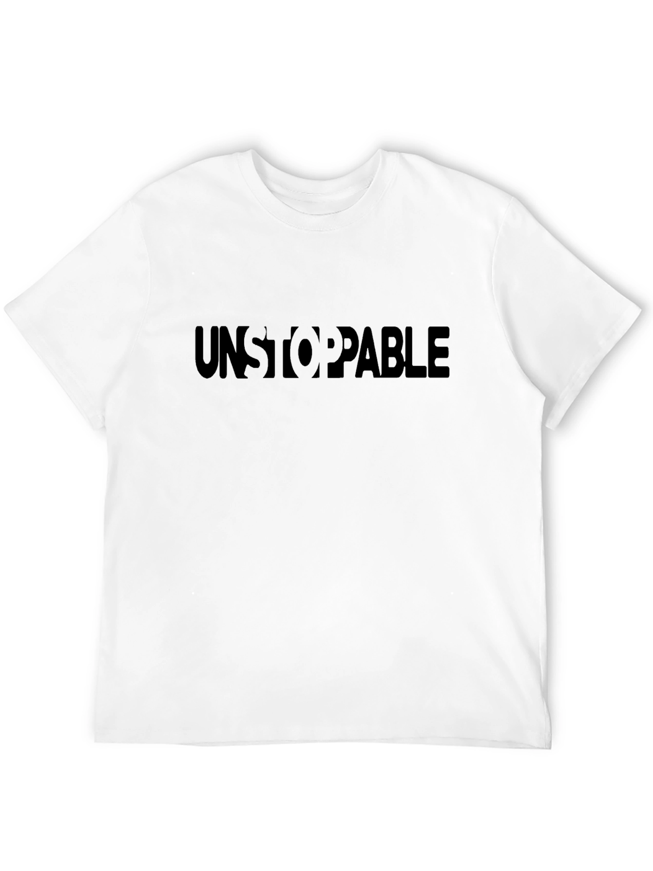 Unstoppable Black Crew Neck T-Shirt