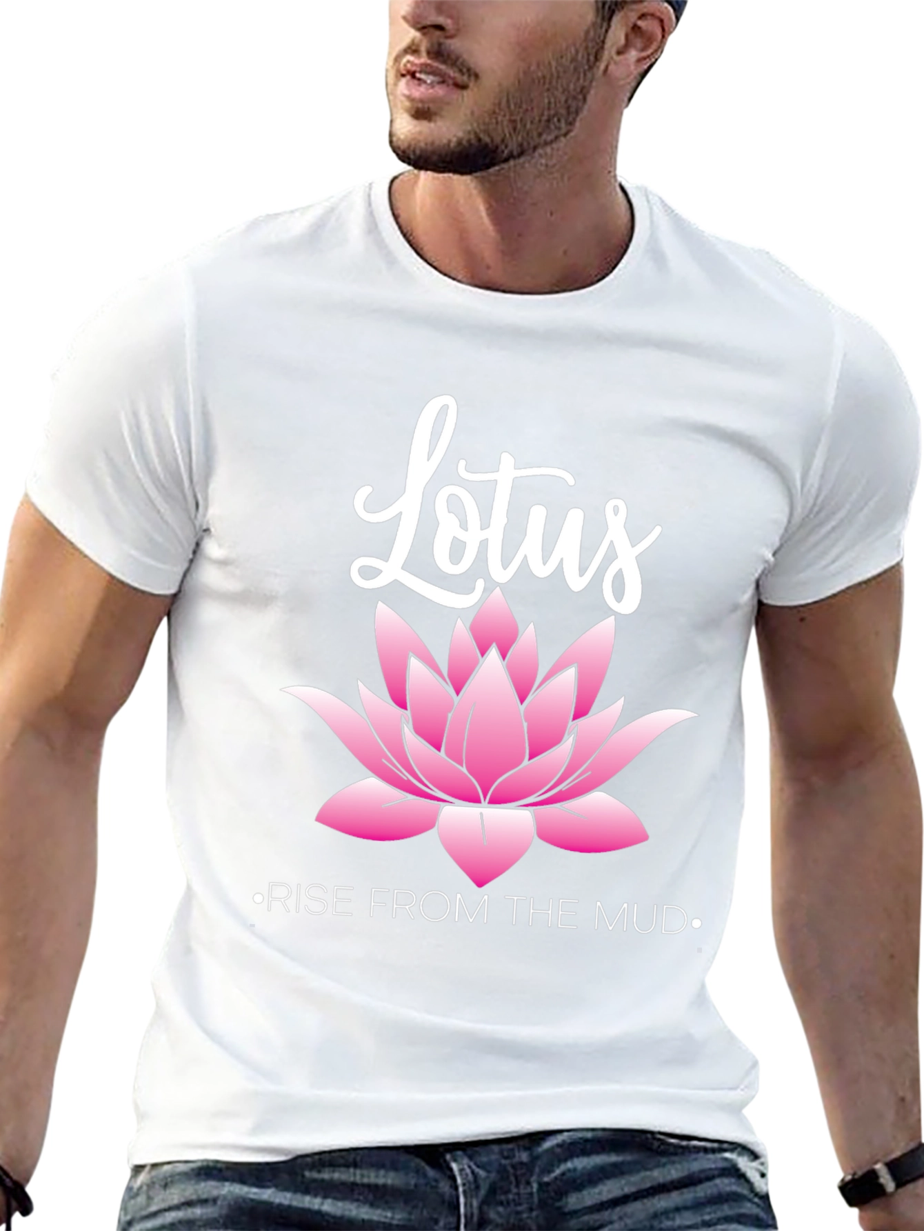 Lotus Rise T-Shirt - Inspirational Graphic Tee