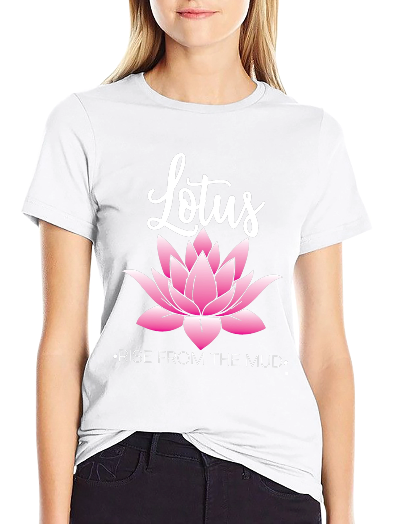 Lotus Rise T-Shirt - Inspirational Graphic Tee