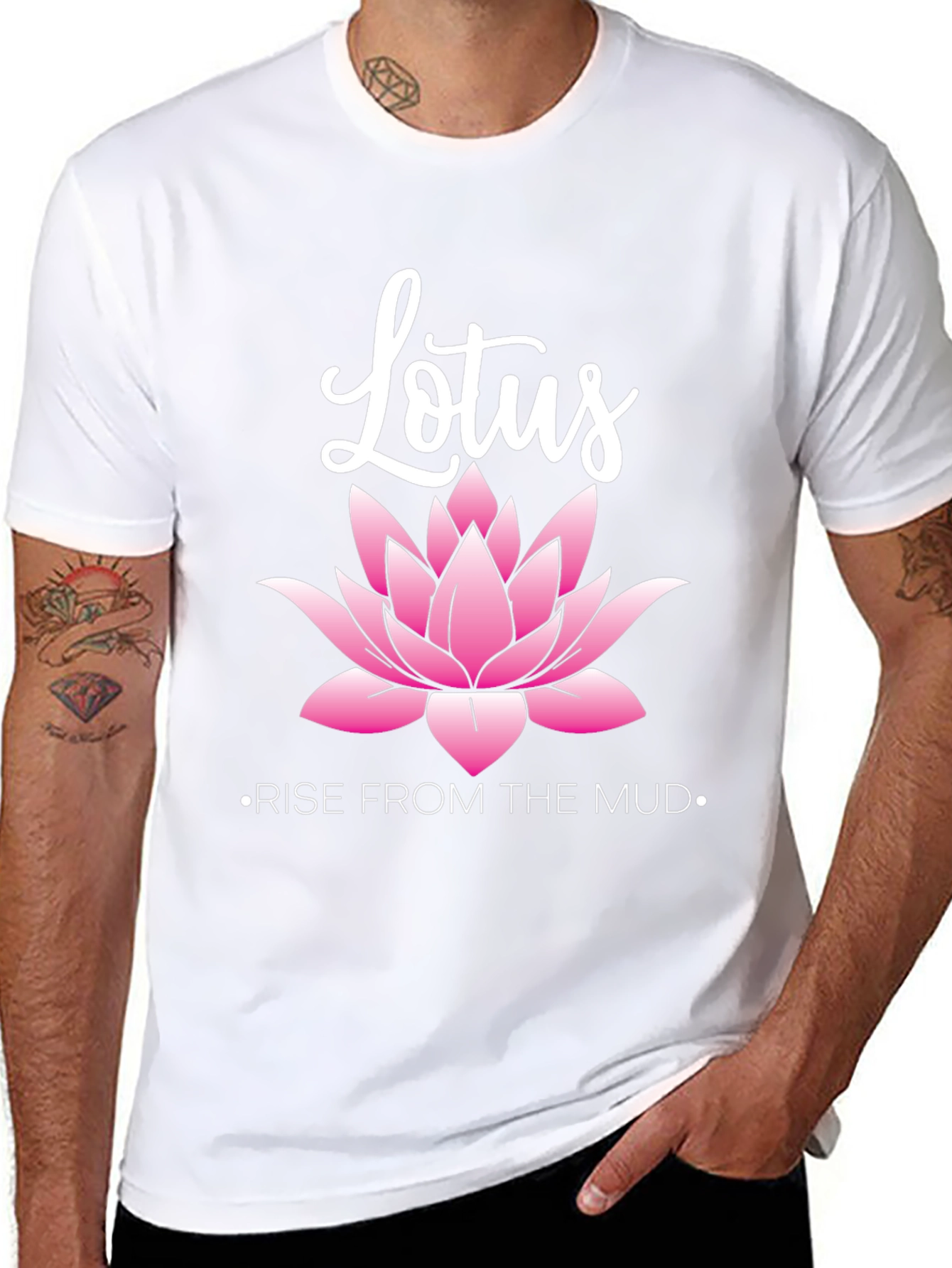 Lotus Rise T-Shirt - Inspirational Graphic Tee