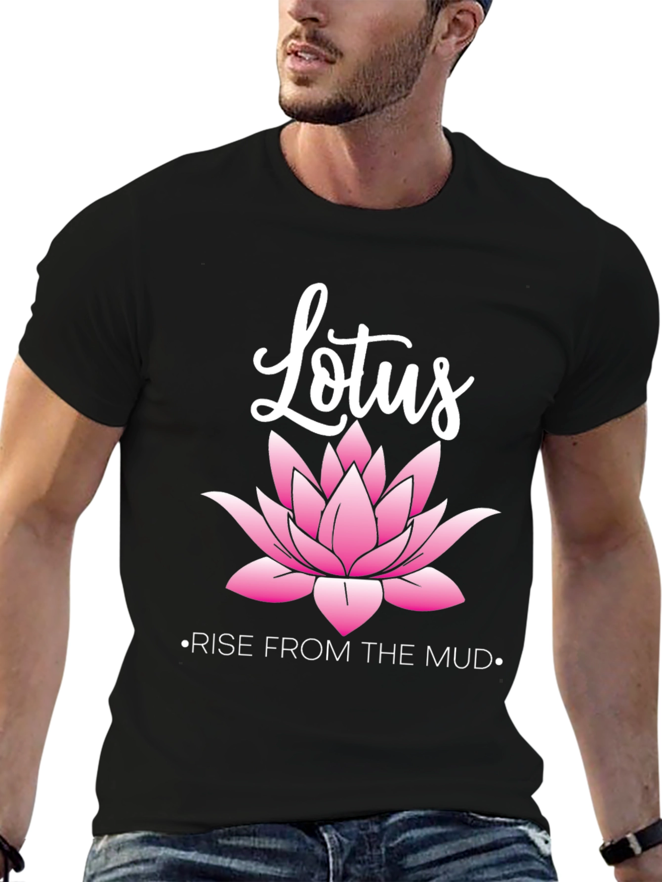 Lotus Rise T-Shirt - Inspirational Graphic Tee