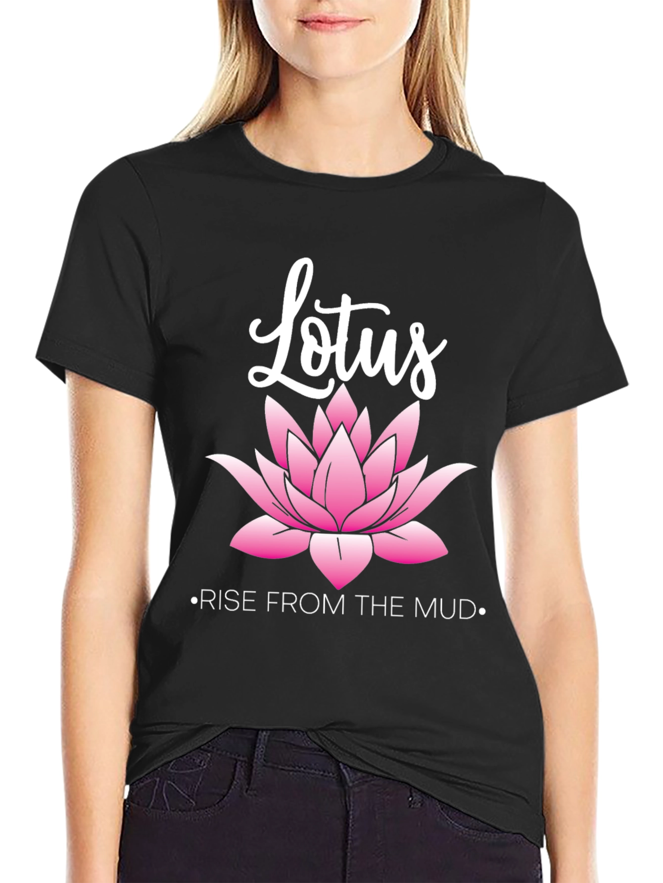 Lotus Rise T-Shirt - Inspirational Graphic Tee