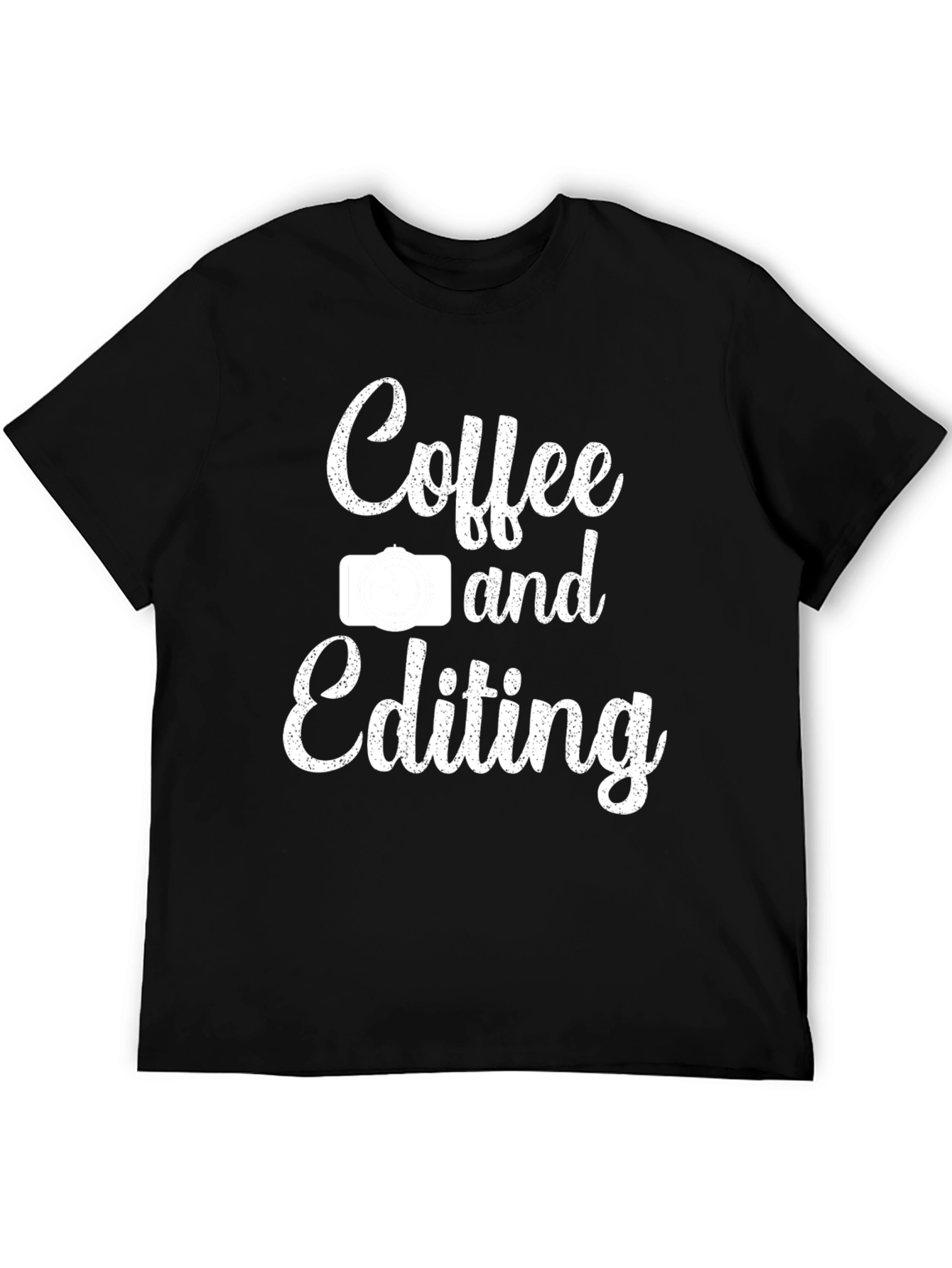 Coffee & Editing T-Shirt - Photographers Graphic Tee