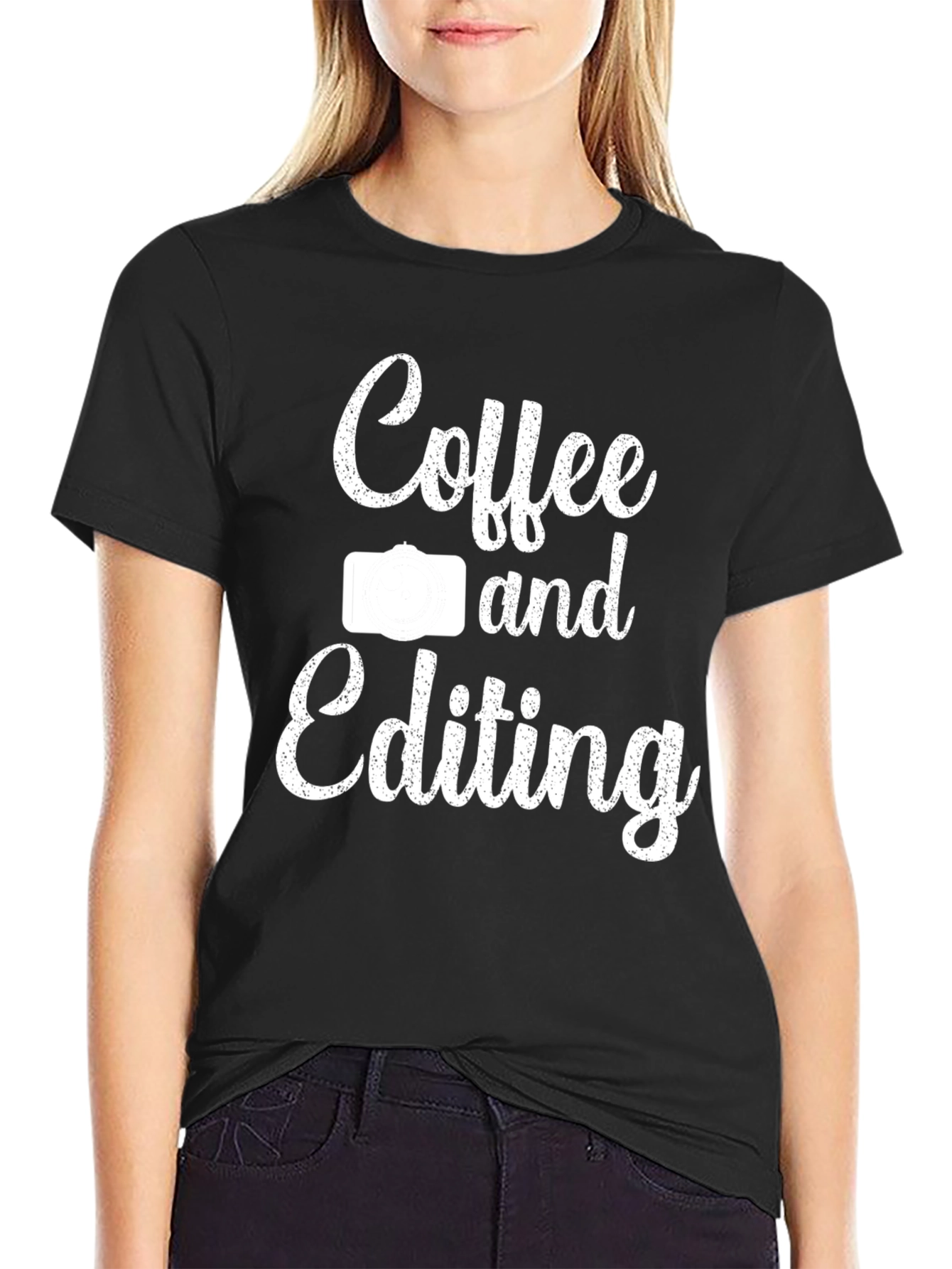 Coffee & Editing T-Shirt - Photographers Graphic Tee