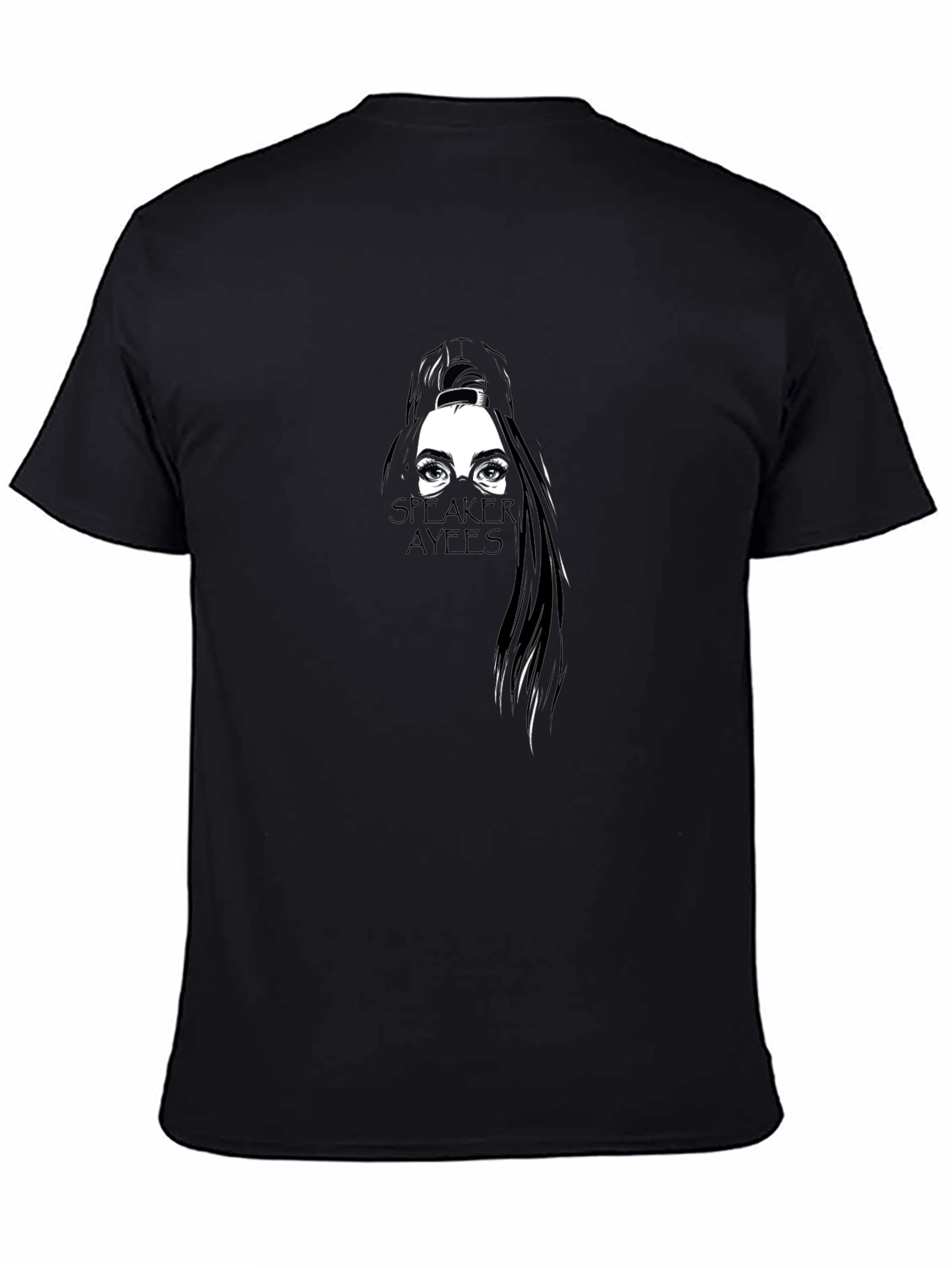 Speaker Ayees Graphic T-Shirt - Black