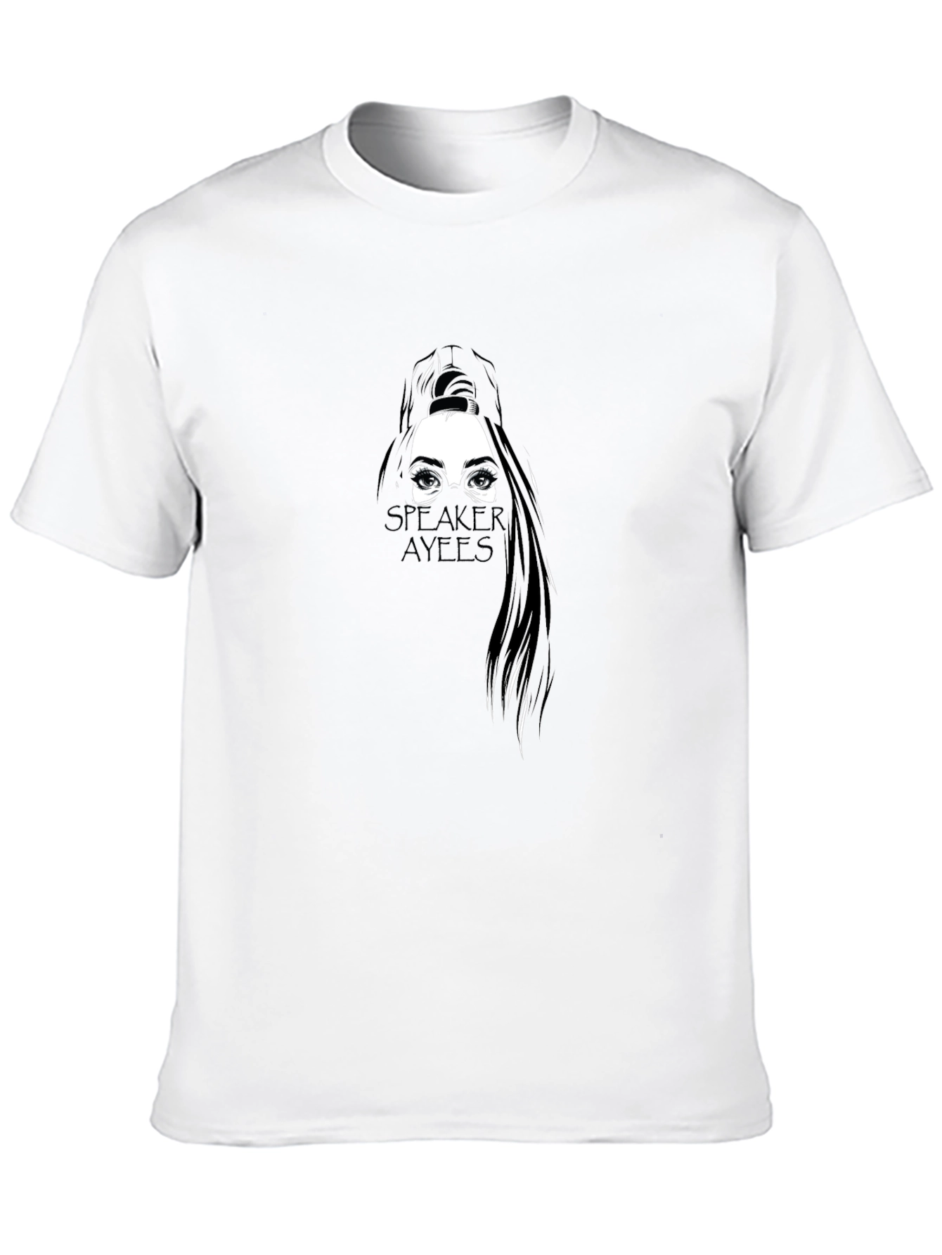 Speaker Ayees Graphic T-Shirt - Black