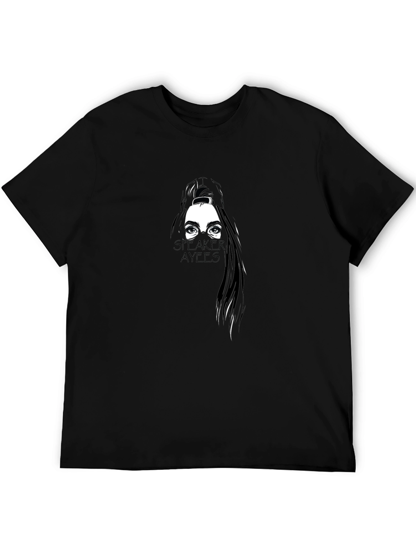 Speaker Ayees Graphic T-Shirt - Black