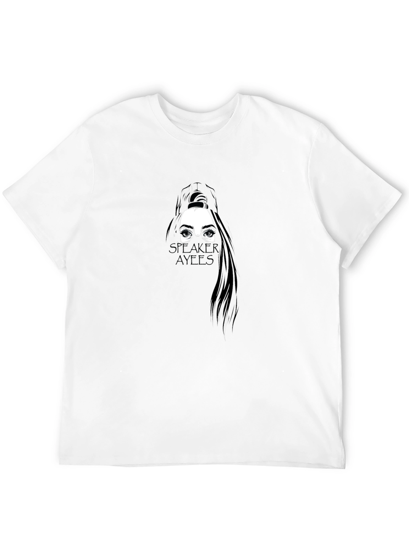 Speaker Ayees Graphic T-Shirt - Black
