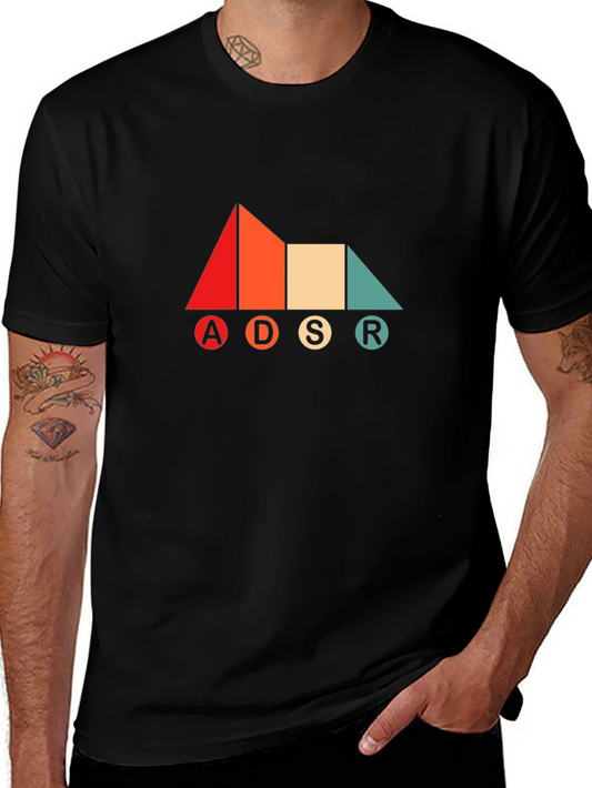 ADSR Graphic Tee - Vintage Synth Design - Unisex