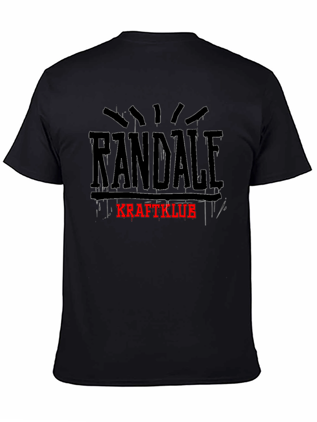Randale Kraftklub T-Shirt Black Graphic Tee