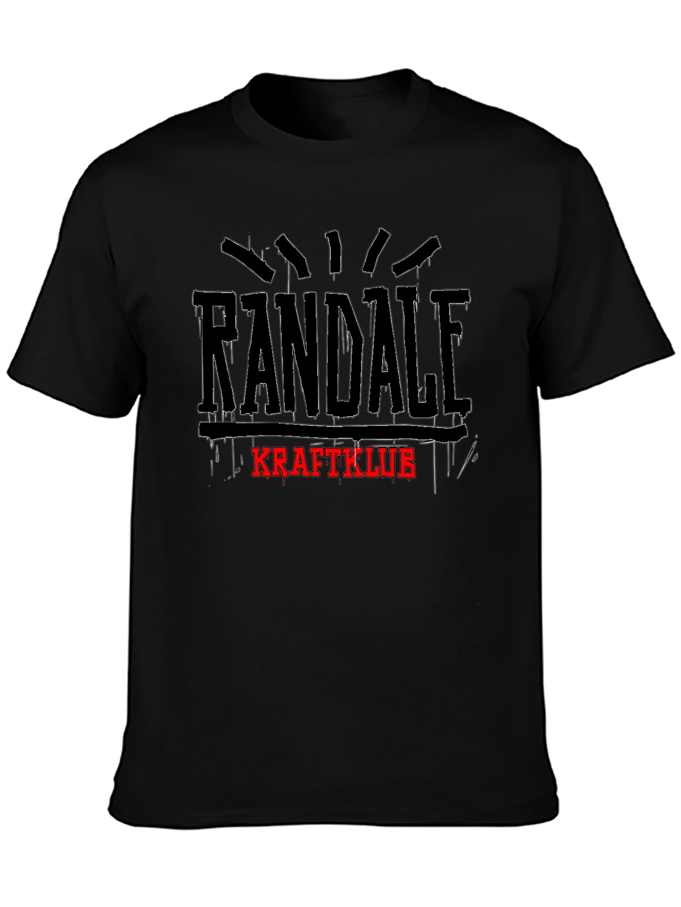 Randale Kraftklub T-Shirt Black Graphic Tee