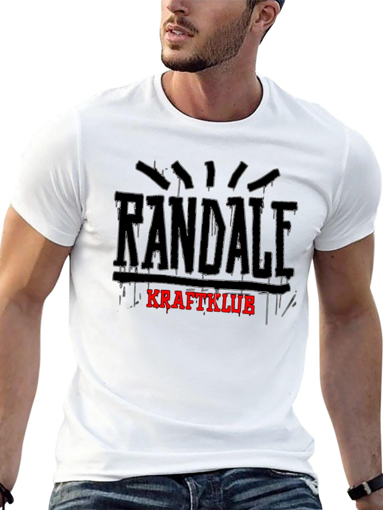 Randale Kraftklub T-Shirt Black Graphic Tee