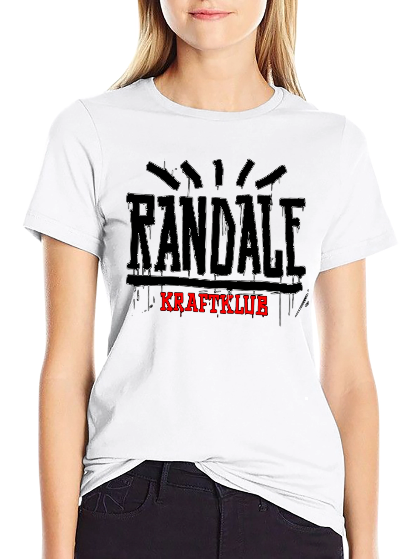 Randale Kraftklub T-Shirt Black Graphic Tee