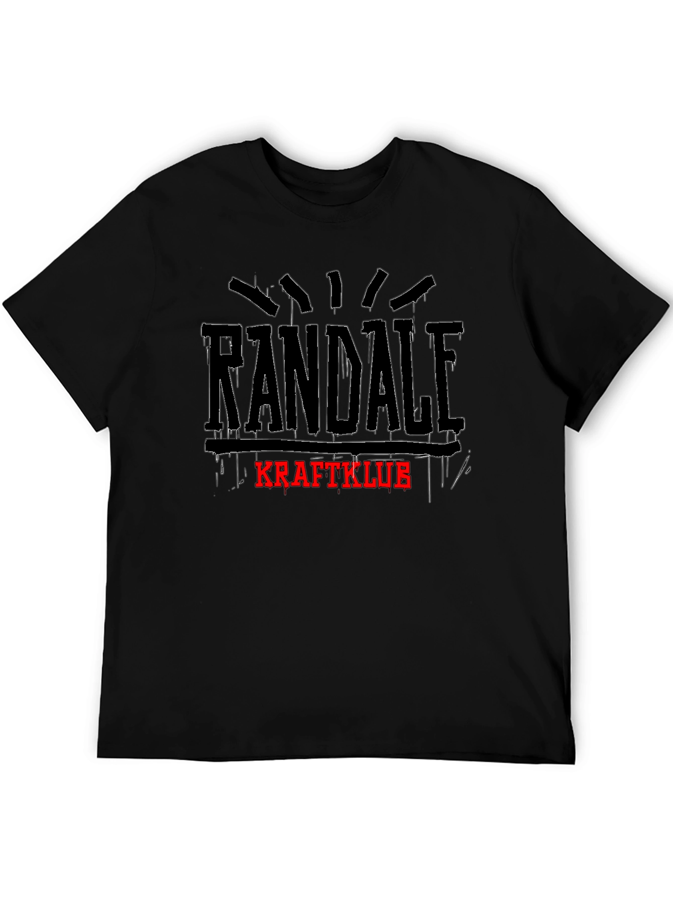 Randale Kraftklub T-Shirt Black Graphic Tee