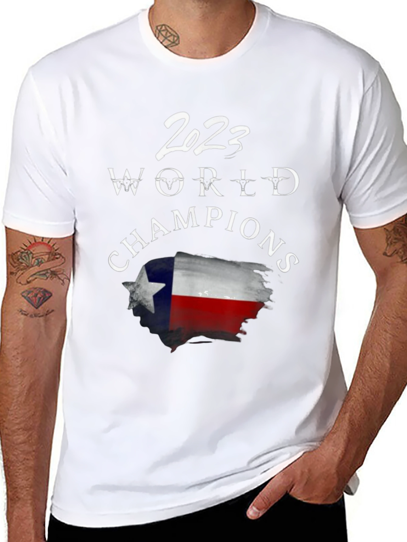 2023 World Champions Texas Flag Graphic T-Shirt