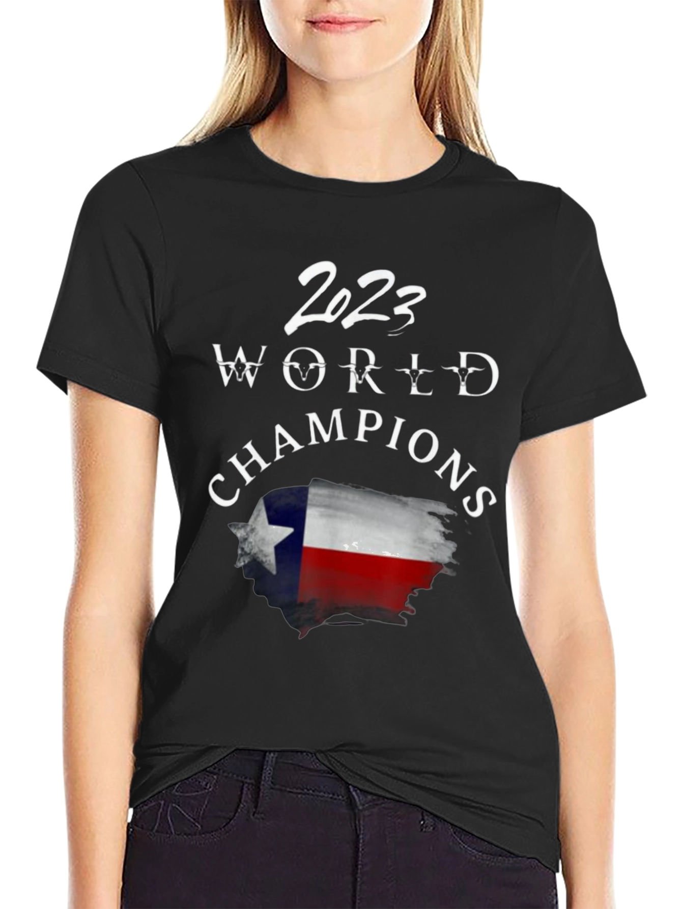 2023 World Champions Texas Flag Graphic T-Shirt